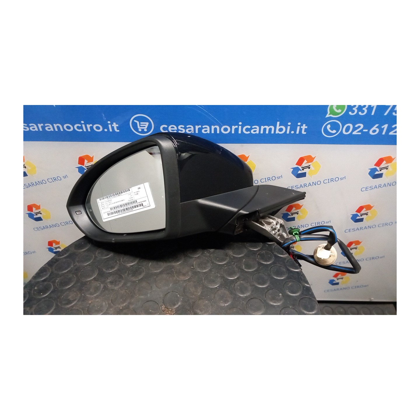 RETROVISORE EST. REGOLAZ. ELETTR. RIPIEGHEVOLE ELET. SX. 122 VOLKSWAGEN GOLF (10/12-) CXX 5G1857507BS9B9