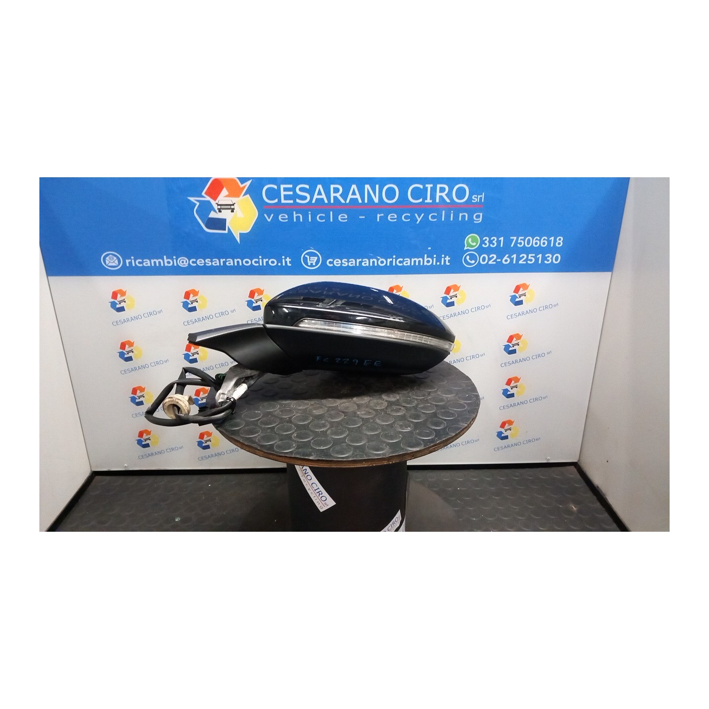 RETROVISORE EST. REGOLAZ. ELETTR. RIPIEGHEVOLE ELET. SX. 122 VOLKSWAGEN GOLF (10/12-) CXX 5G1857507BS9B9