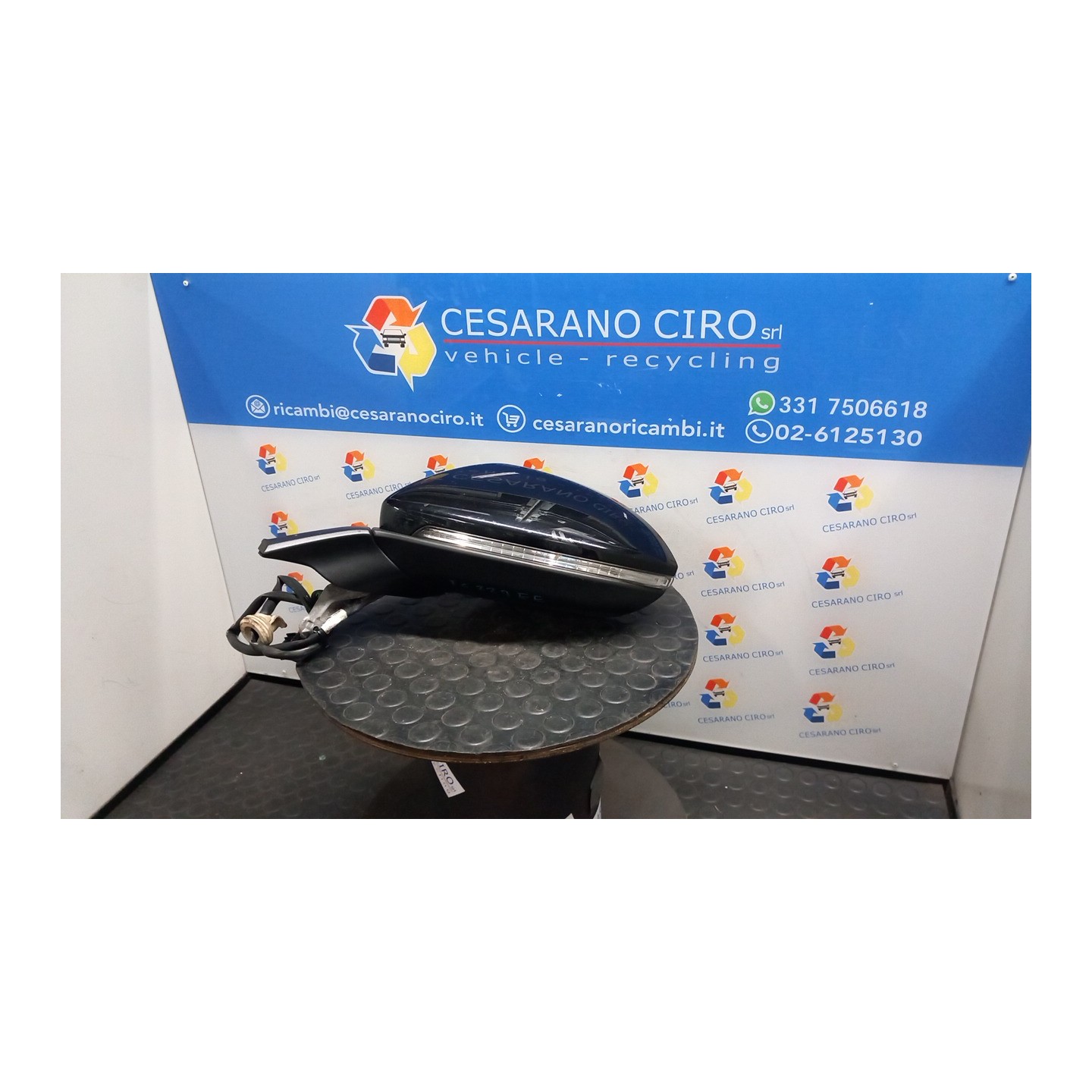 RETROVISORE EST. REGOLAZ. ELETTR. RIPIEGHEVOLE ELET. SX. 122 VOLKSWAGEN GOLF (10/12-) CXX 5G1857507BS9B9