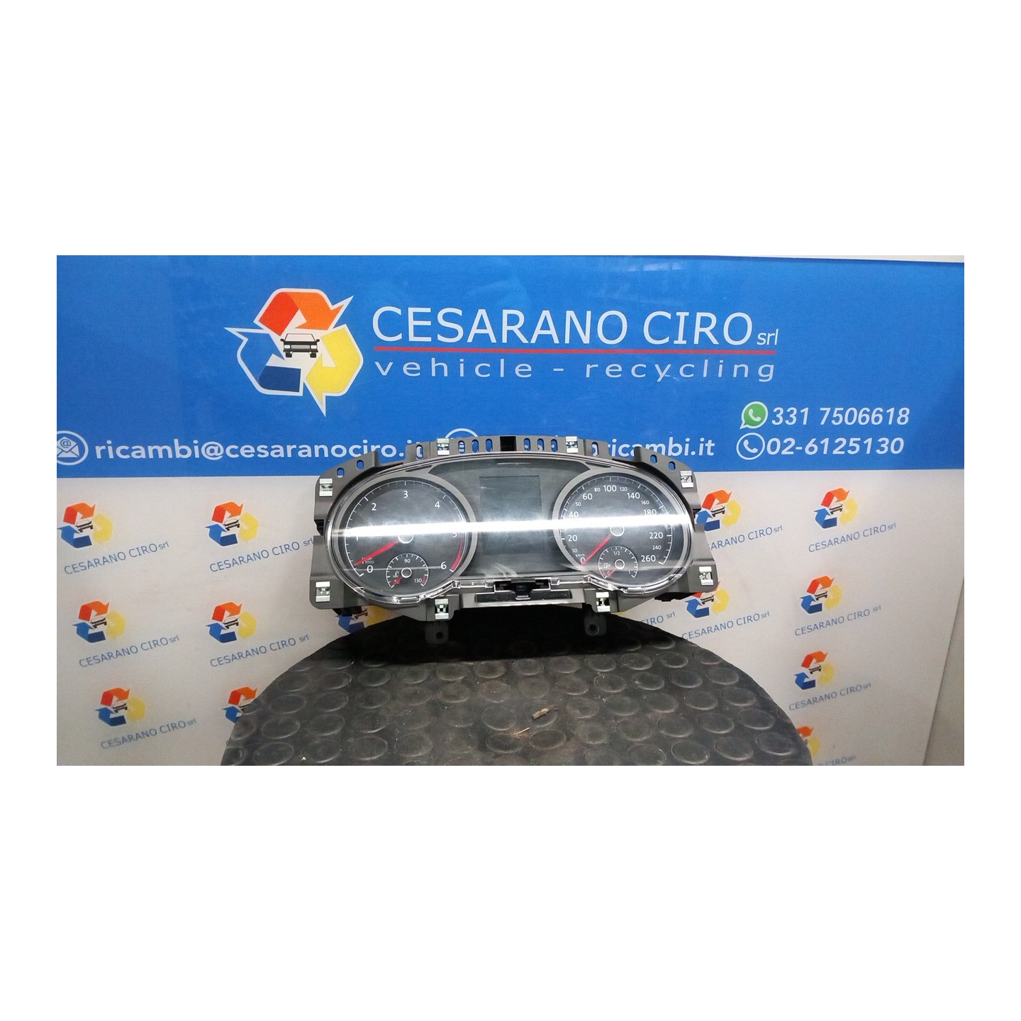 QUADRO STRUMENTI COMPL. PR-9S2/9S3 131 VOLKSWAGEN GOLF (10/12-) CXX 5G0920851A