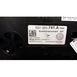 QUADRO STRUMENTI COMPL. PR-9S2/9S3 131 VOLKSWAGEN GOLF (10/12-) CXX 5G0920851A