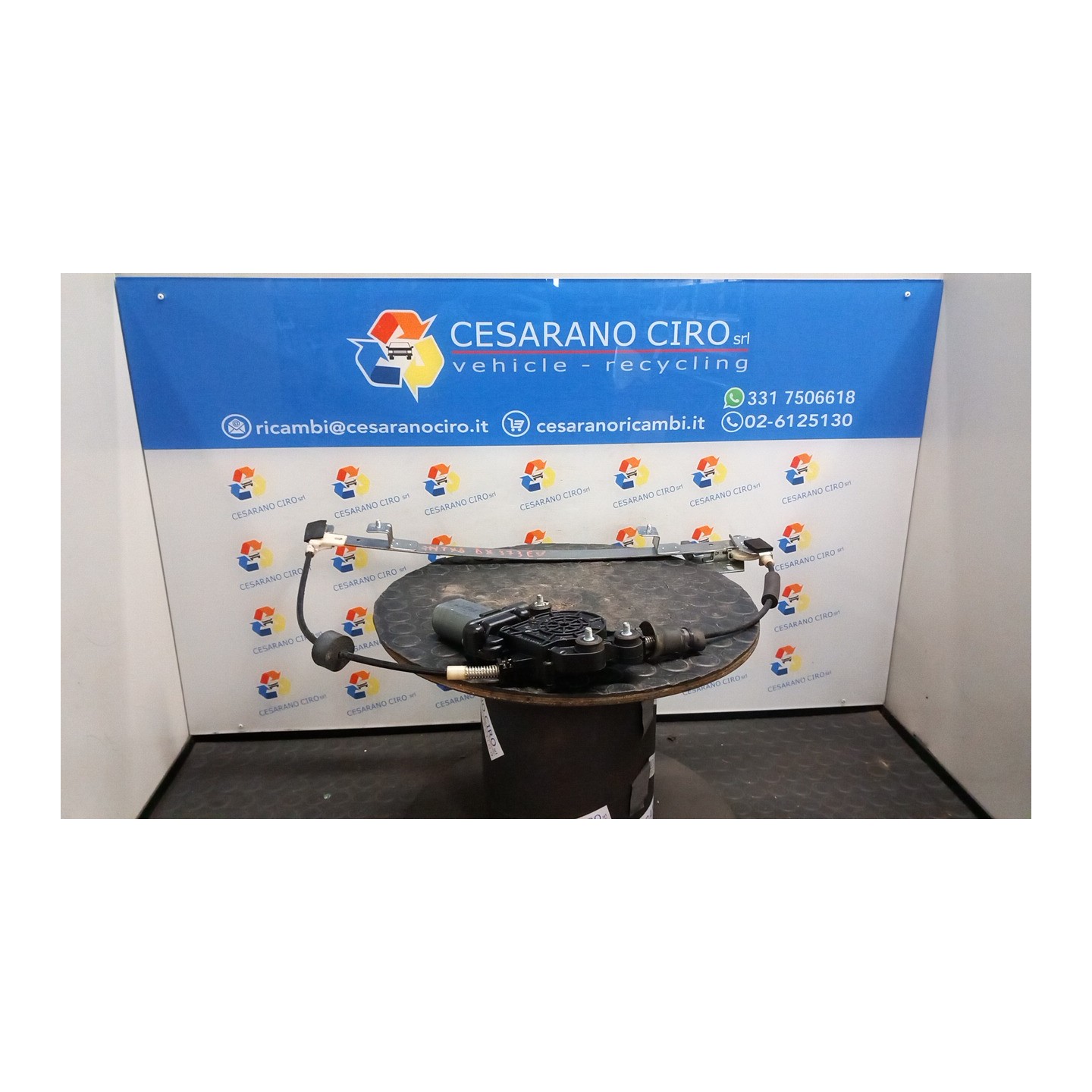 ALZACRISTALLO ELETTR. PORTA ANT. CON MOTORINO DX. 052 FIAT 600 (1E) (07/05-12/11) 187A1000 46512241