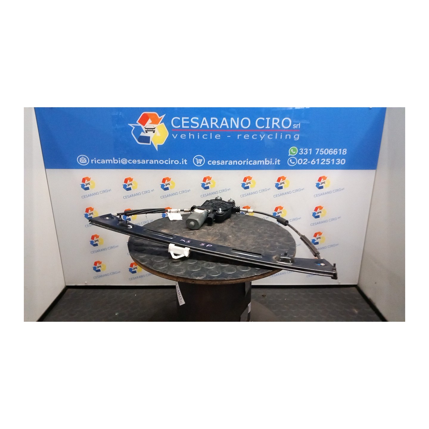 ALZACRISTALLO ELETTR. PORTA ANT. CON MOTORINO SX. 038 FIAT PANDA (2Q) (09/03-12/10) 188A8000 51846385