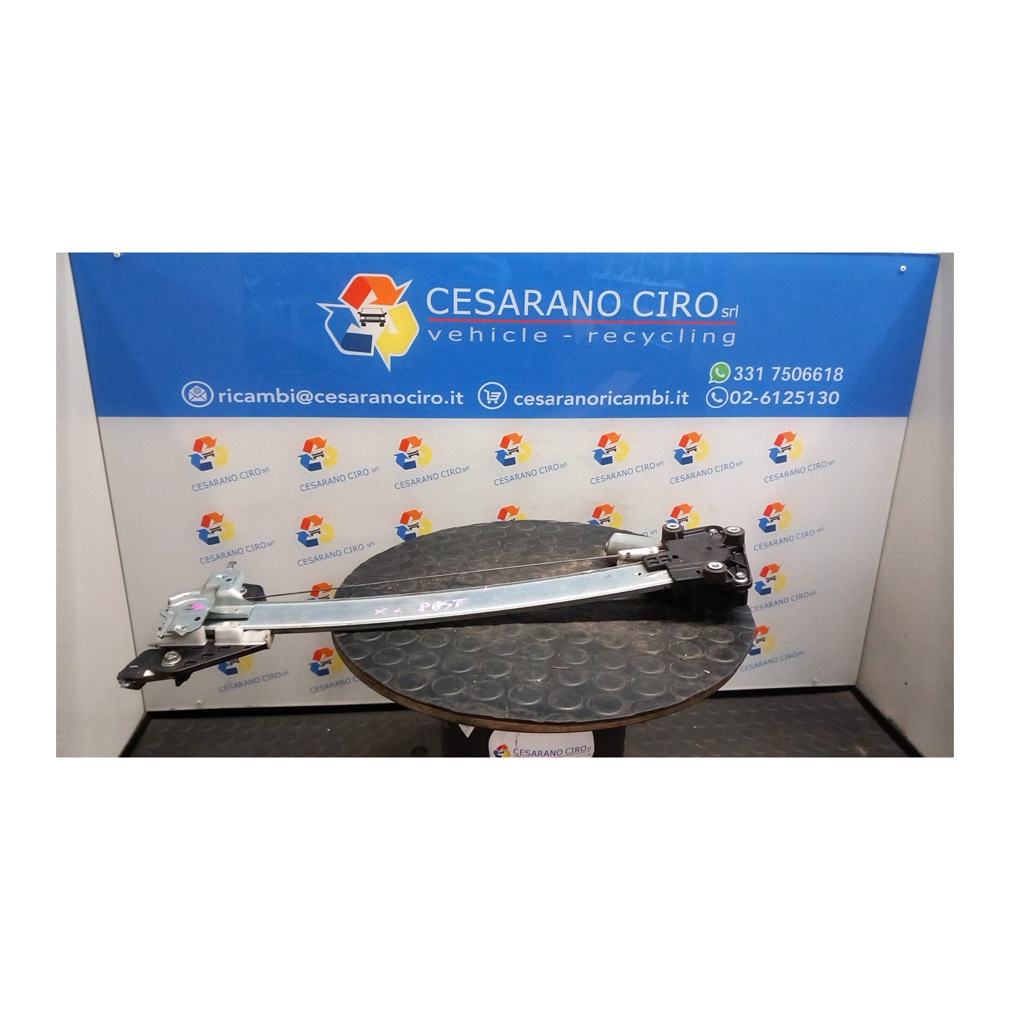 ALZACRISTALLO ELETTR. PORTA POST. C/MOTORINO SX. 045 HONDA JAZZ 2A SERIE (10/08-) L13Z2 72750TF0003