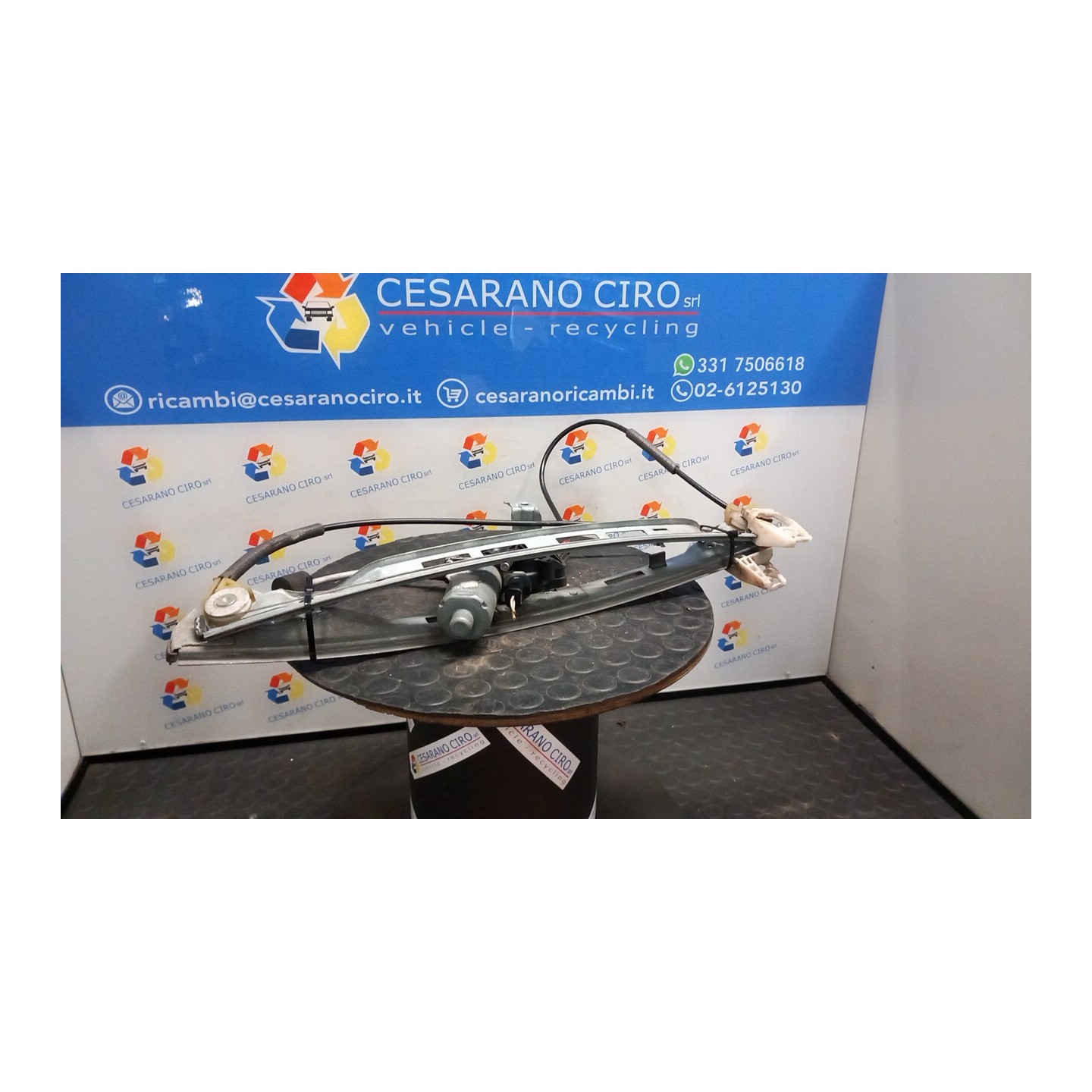 ALZACRISTALLO ELETTR. PORTA ANT. C/MOTORINO SX. 093 PEUGEOT 206 PLUS (02/09-) HFX 9221G0