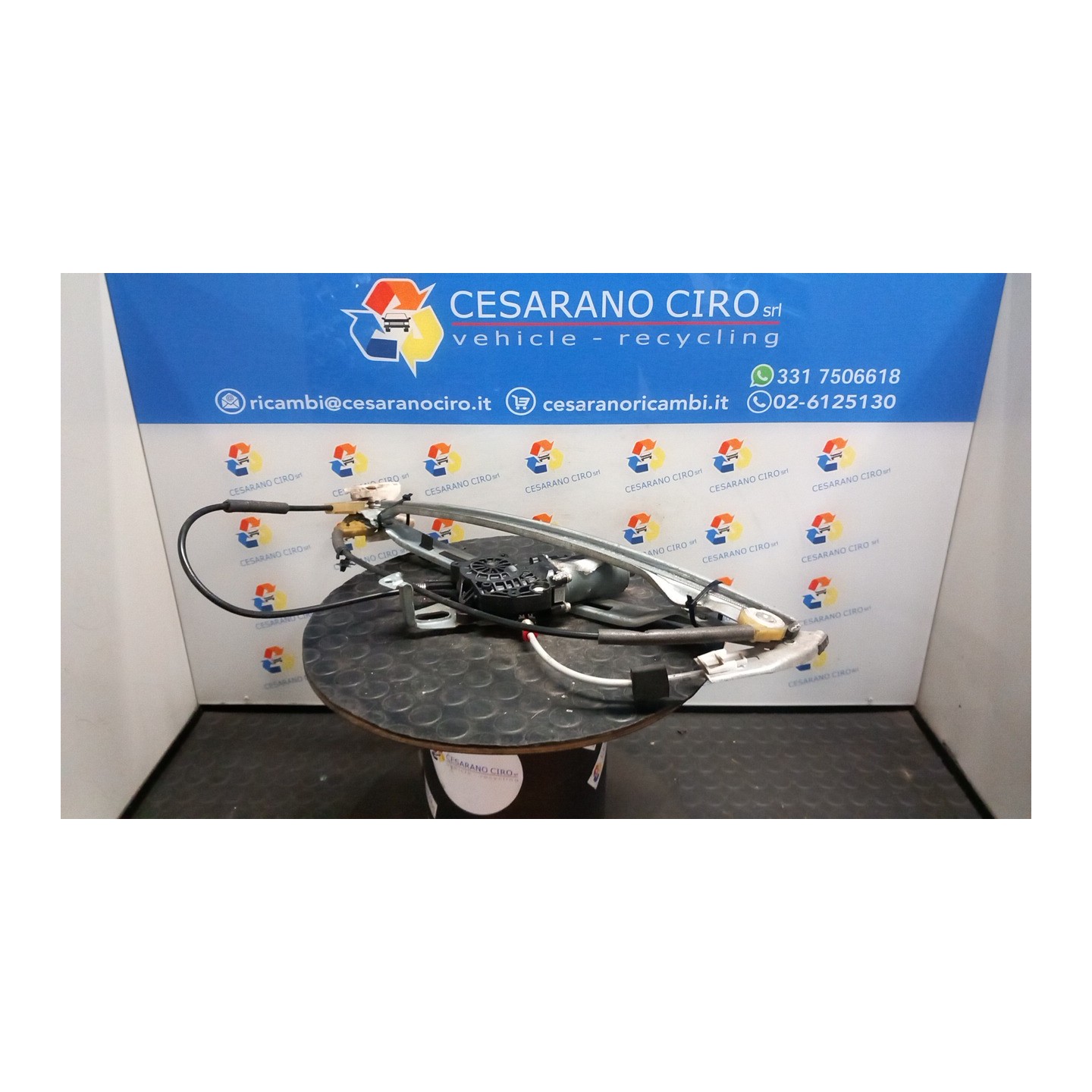 ALZACRISTALLO ELETTR. PORTA ANT. C/MOTORINO SX. 093 PEUGEOT 206 PLUS (02/09-) HFX 9221G0