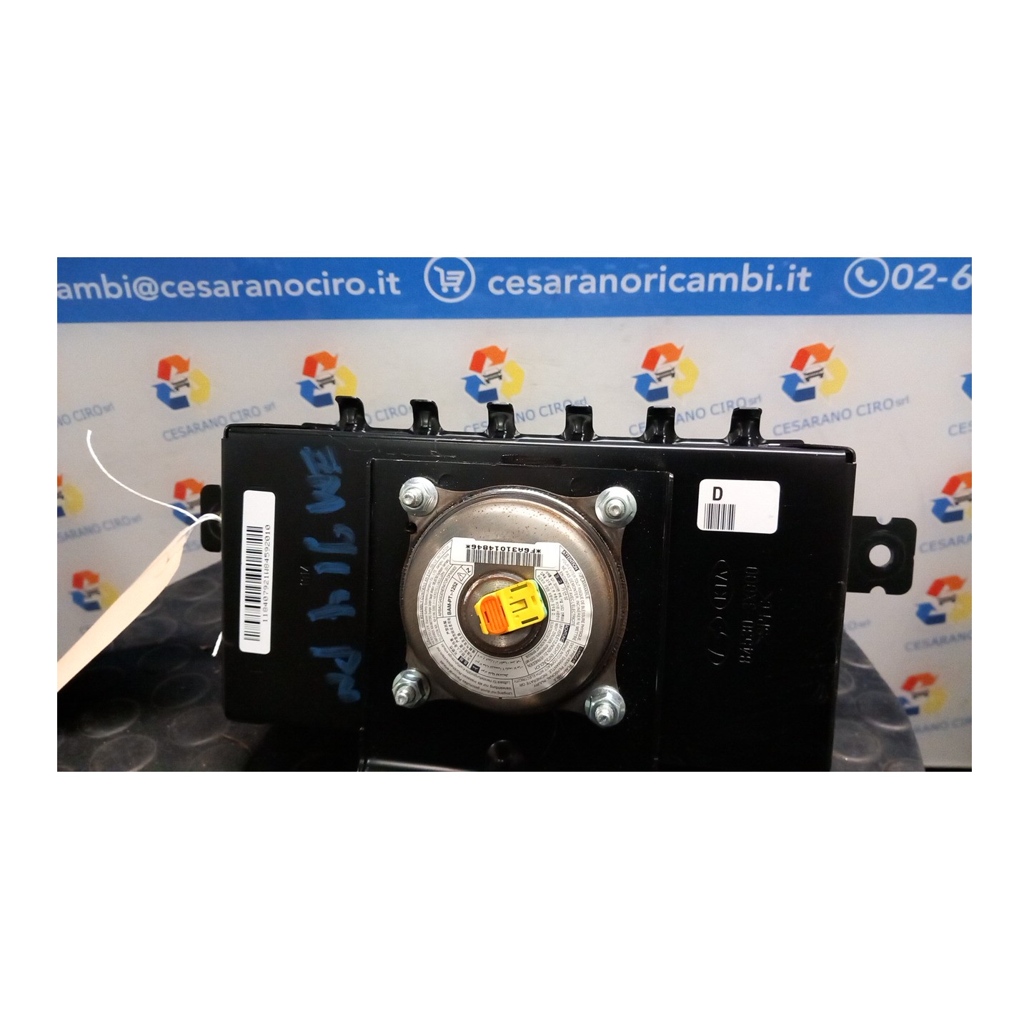 DISPOSITIVO AIRBAG LATO PASSEGGERO 036 KIA RIO 3A SERIE (08/11-09/15) G4LA 845301W000