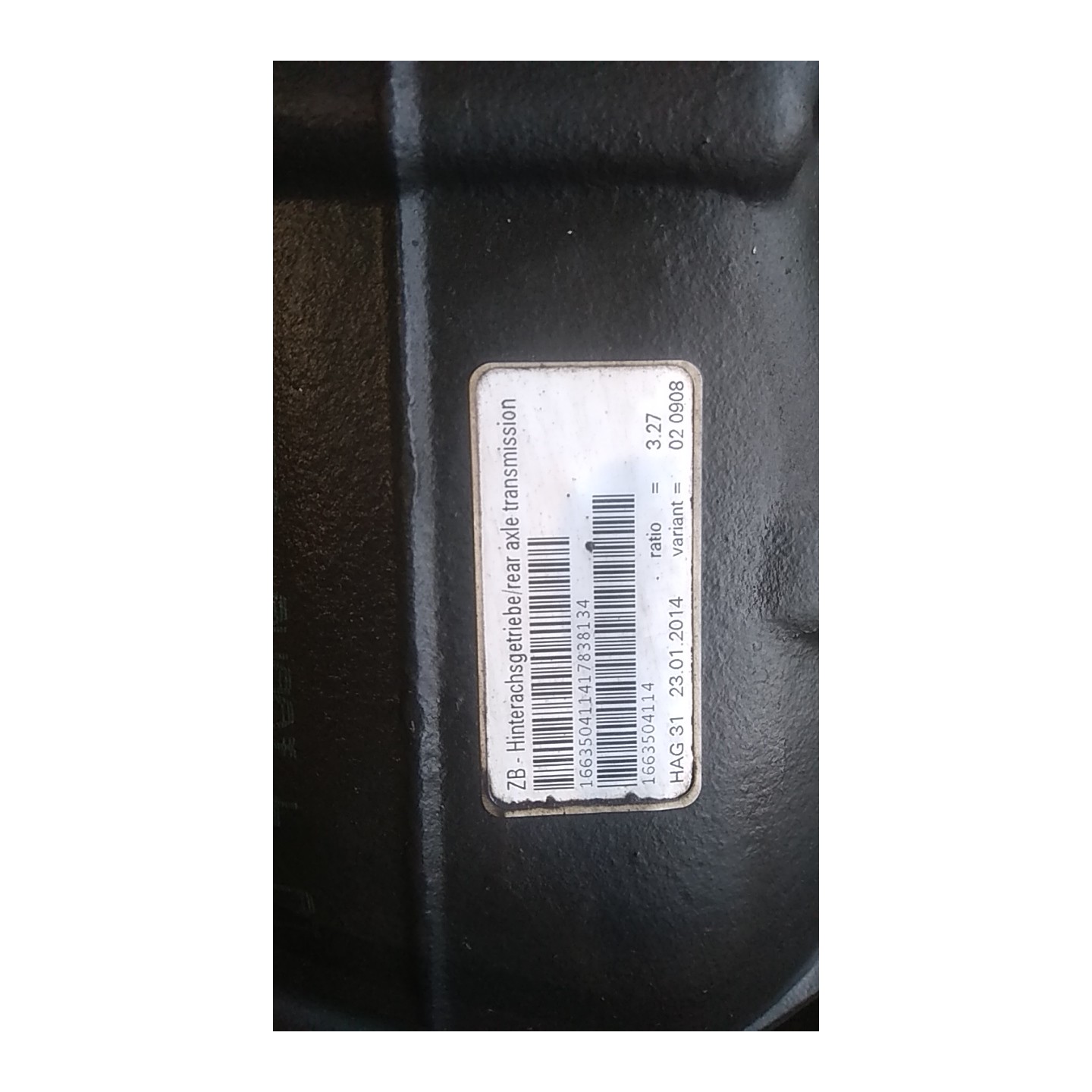 DIFFERENZIALE ANT. COMPL. 026 MERCEDES-BENZ CLASSE GLE (W166) (04/15-) 642826 A1663301900