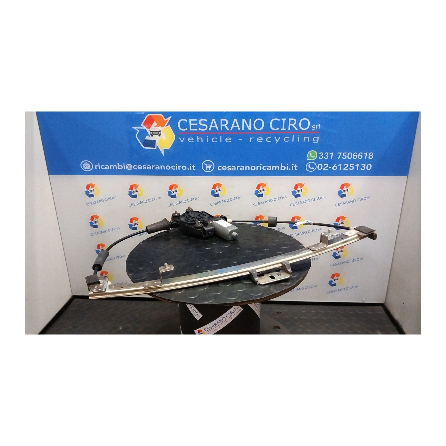 ALZACRISTALLO ELETTR. PORTA ANT. CON MOTORINO DX. 089 FIAT SEICENTO (1E) (02/98-07/05) 187A1000 46512241
