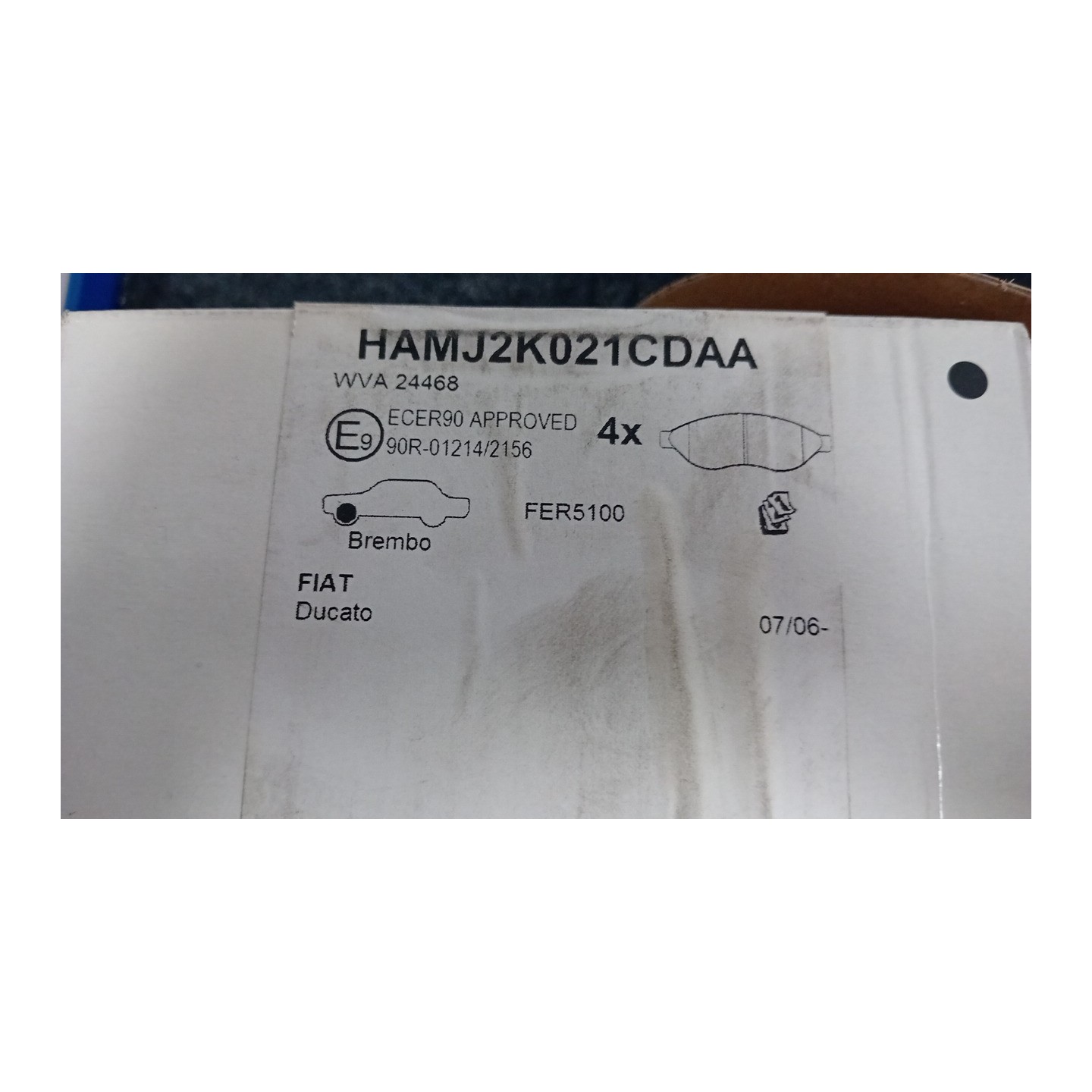 SERIE PASTIGLIE FRENI ANT. 064 FIAT DUCATO CABINATO (4Y) (04/14-12  77368452