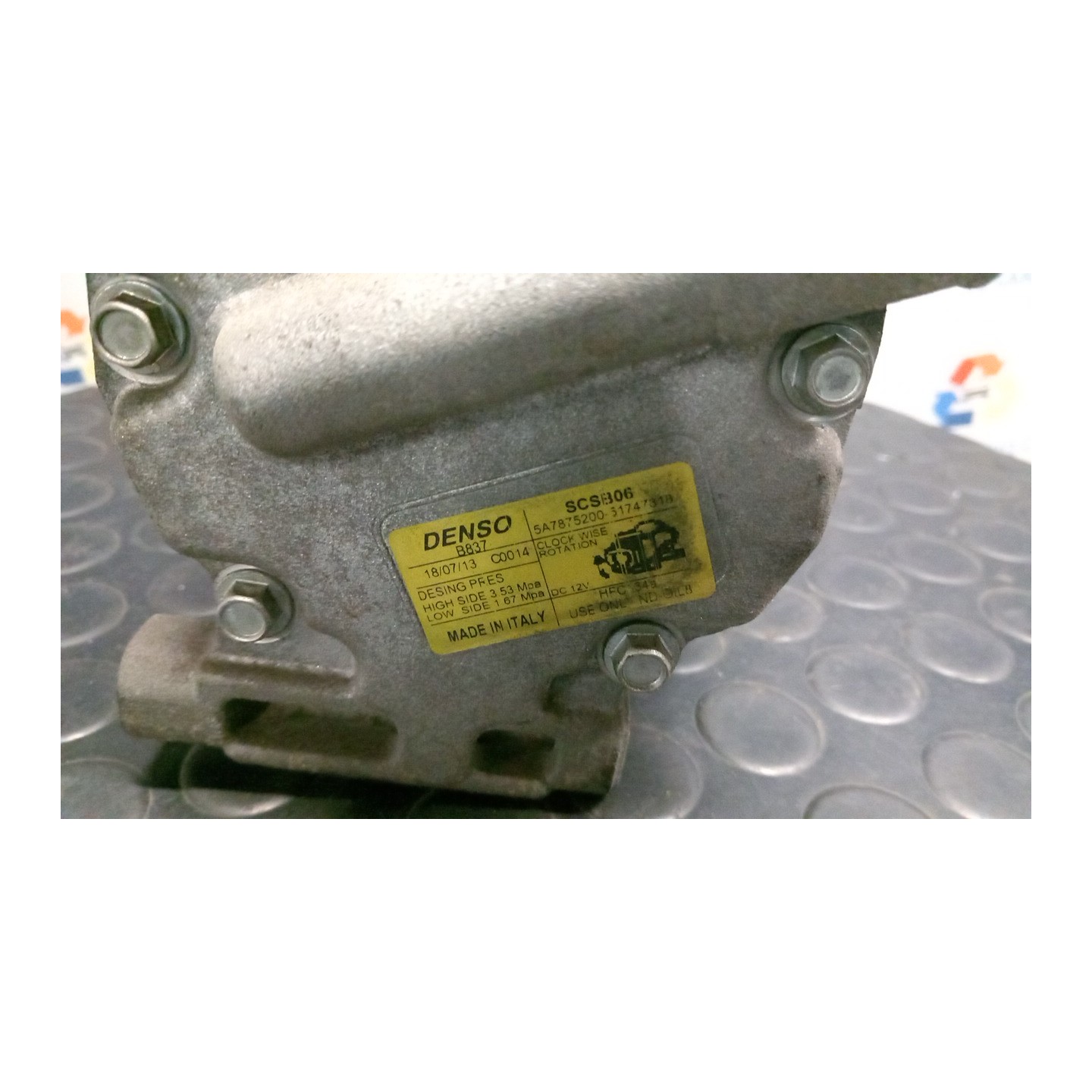 COMPRESSORE A/C 151 FORD KA (CCU) (10/08-03/17) 169A4000 1535408