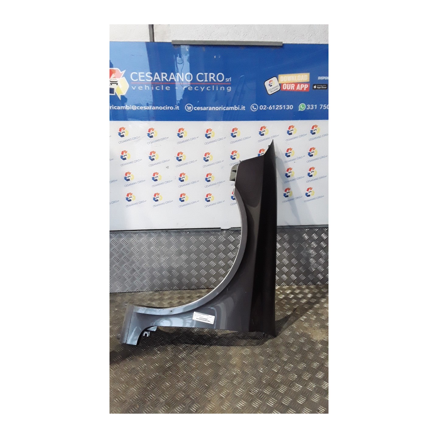 PARAFANGO ANT. SX. 011 RENAULT LAGUNA 2A SERIE (03/05-09/07) F9Q17 7701475993