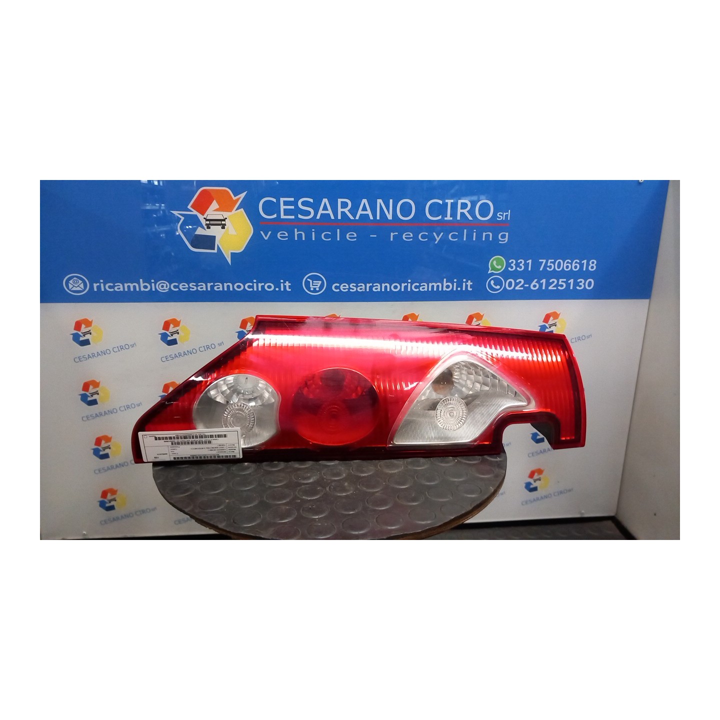 FANALE POST. PER PORTE BATTENTI SX. 004 RENAULT KANGOO (01/08-) K9KB8 8200419949