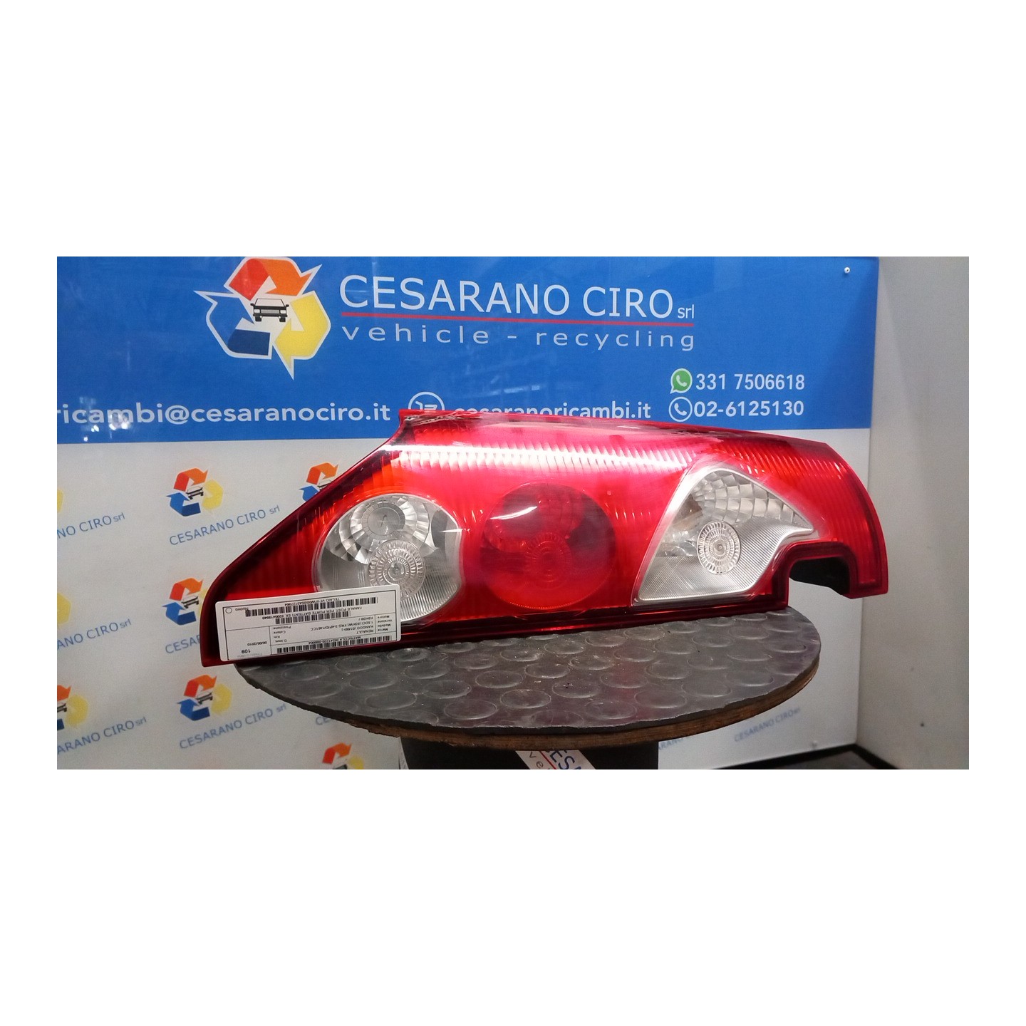 FANALE POST. PER PORTE BATTENTI SX. 004 RENAULT KANGOO (01/08-) K9KB8 8200419949