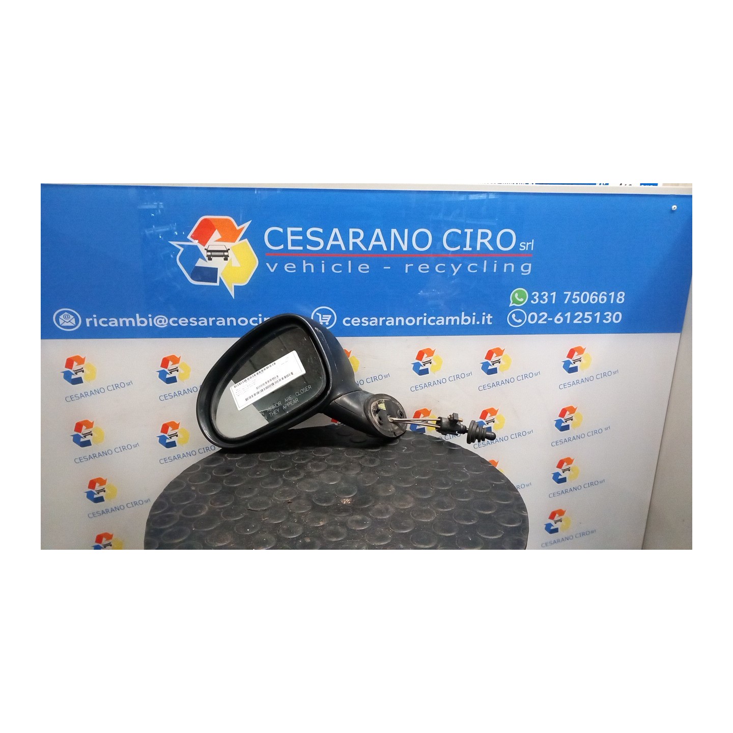 RETROVISORE EST. SX. 081 CHEVROLET (DAEWOO) MATIZ (M200) (04/05-12/10) A08S3 96600405