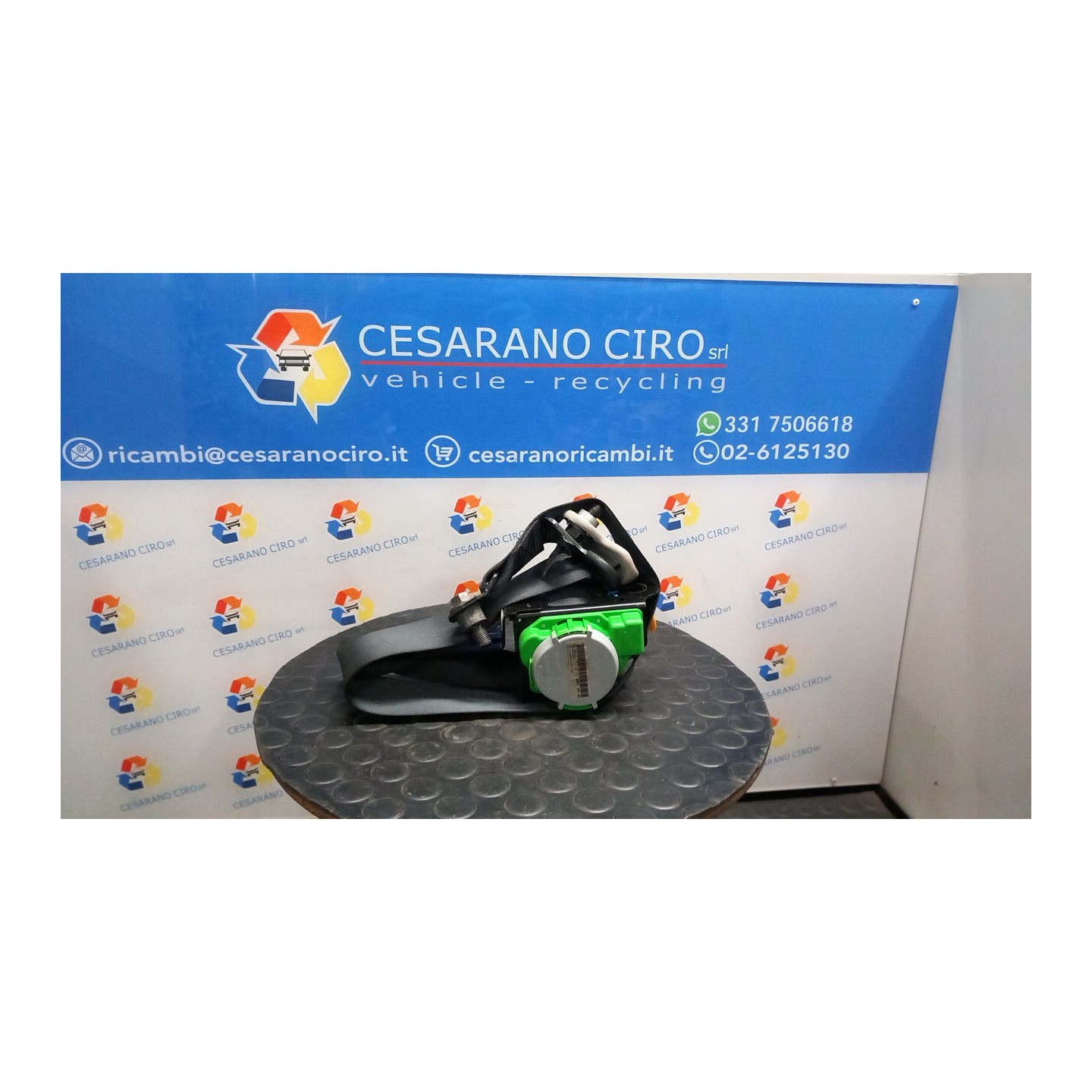 CINTURA DI SICUREZZA ANT. C/AGGANCIO DX. 073 OPEL AGILA (H08) (01/08-) K12B 93194667