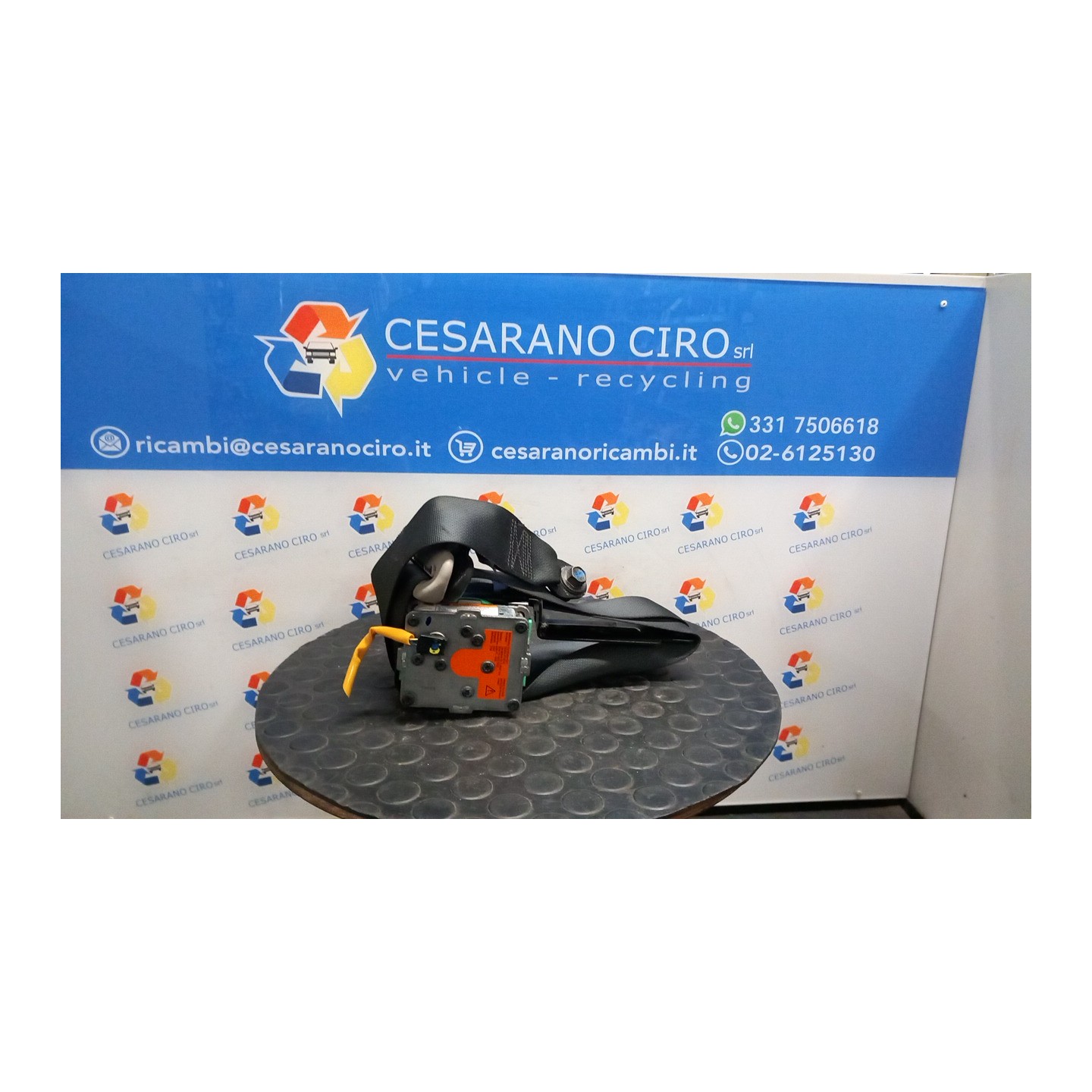 CINTURA DI SICUREZZA ANT. C/AGGANCIO DX. 073 OPEL AGILA (H08) (01/08-) K12B 93194667