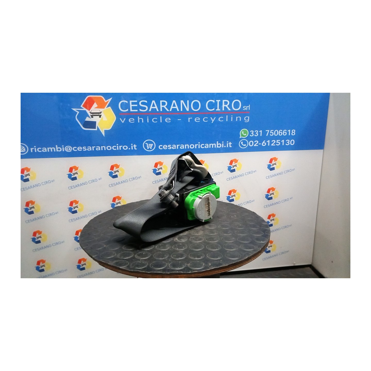 CINTURA DI SICUREZZA ANT. C/AGGANCIO DX. 073 OPEL AGILA (H08) (01/08-) K12B 93194667
