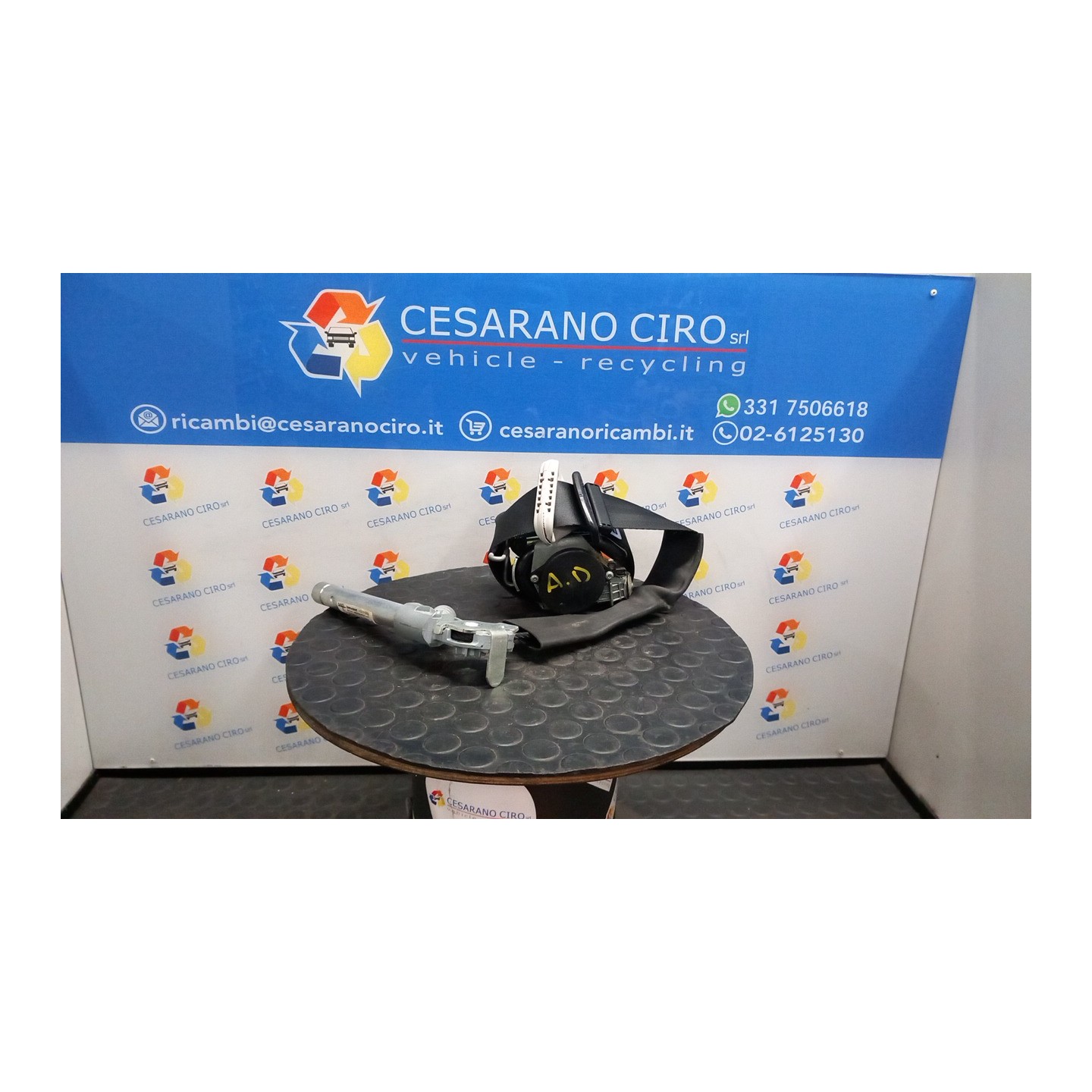 CINTURA DI SICUREZZA ANT. DX. 113 CITROEN C3 PICASSO (02/09-02/18) 8FS 98030357XX