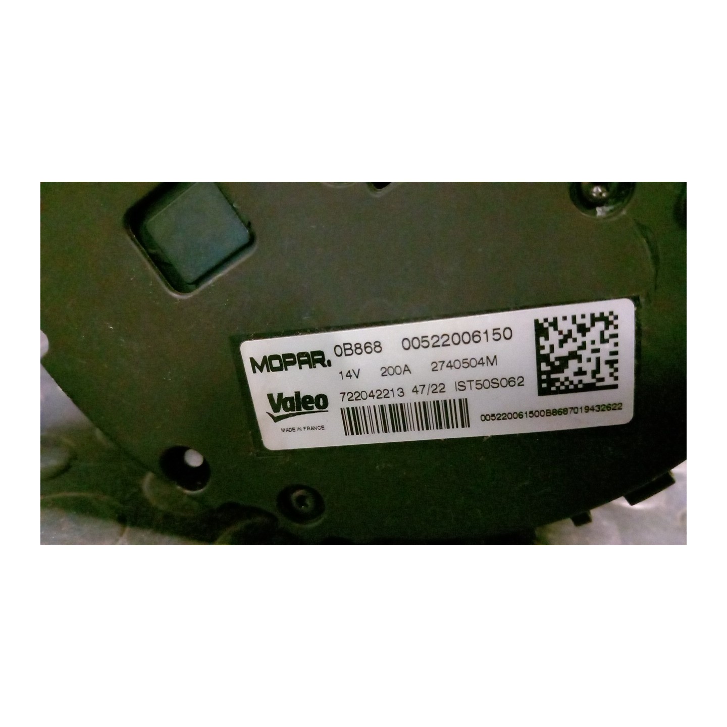 ALTERNATORE 036 JEEP RENEGADE (RE) (07/18-) 46347813 52200615