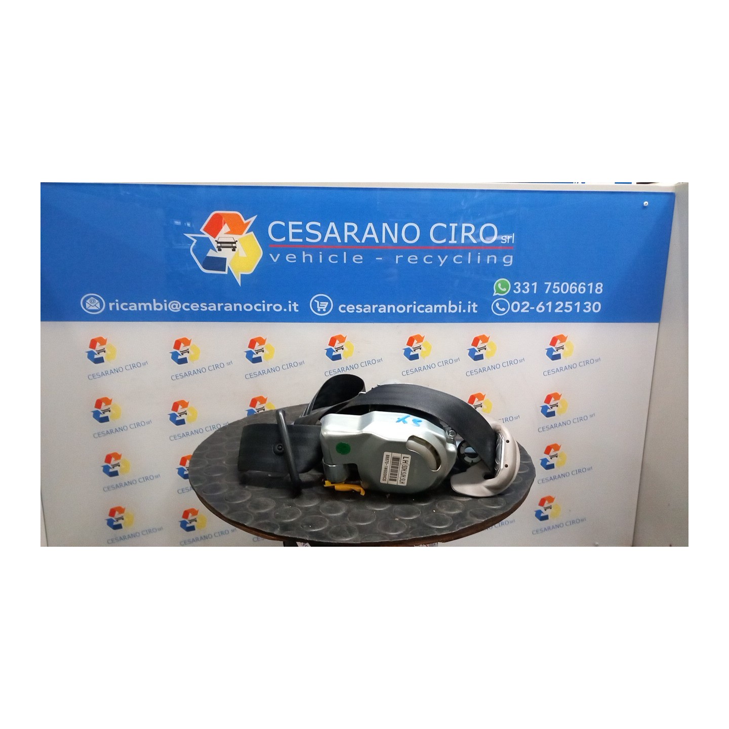 CINTURA DI SICUREZZA ANT. SX. 032 KIA RIO 3A SERIE (08/11-09/15) G4LA 888701W600DCM