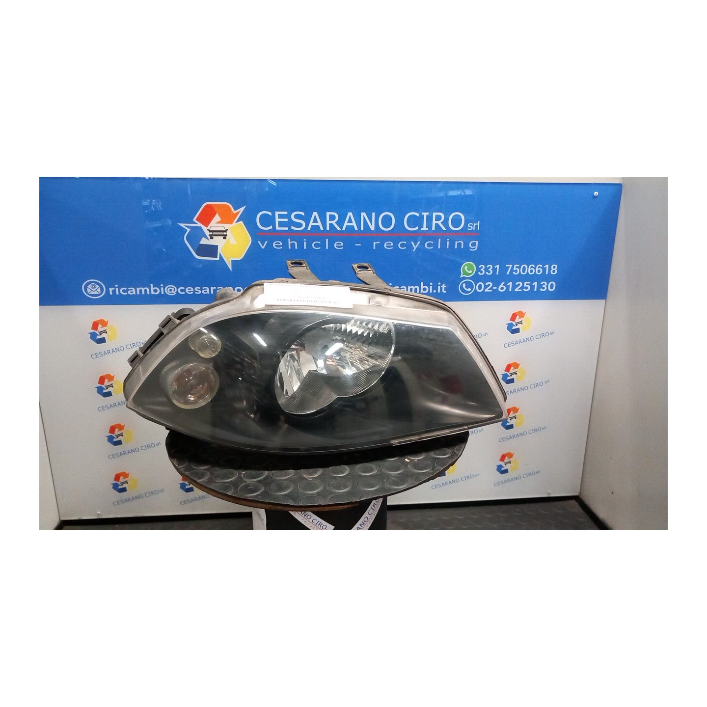 PROIETTORE COMPLETO DOPPIO ALOGENO DX. 032 SEAT IBIZA (6L) (12/01-08/09) BME 6L1941006M