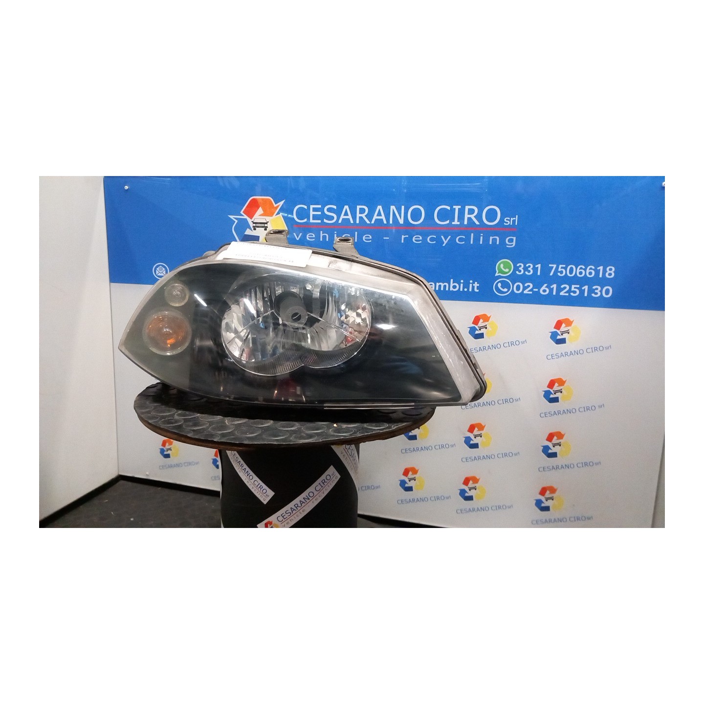 PROIETTORE COMPLETO DOPPIO ALOGENO DX. 032 SEAT IBIZA (6L) (12/01-08/09) BME 6L1941006M