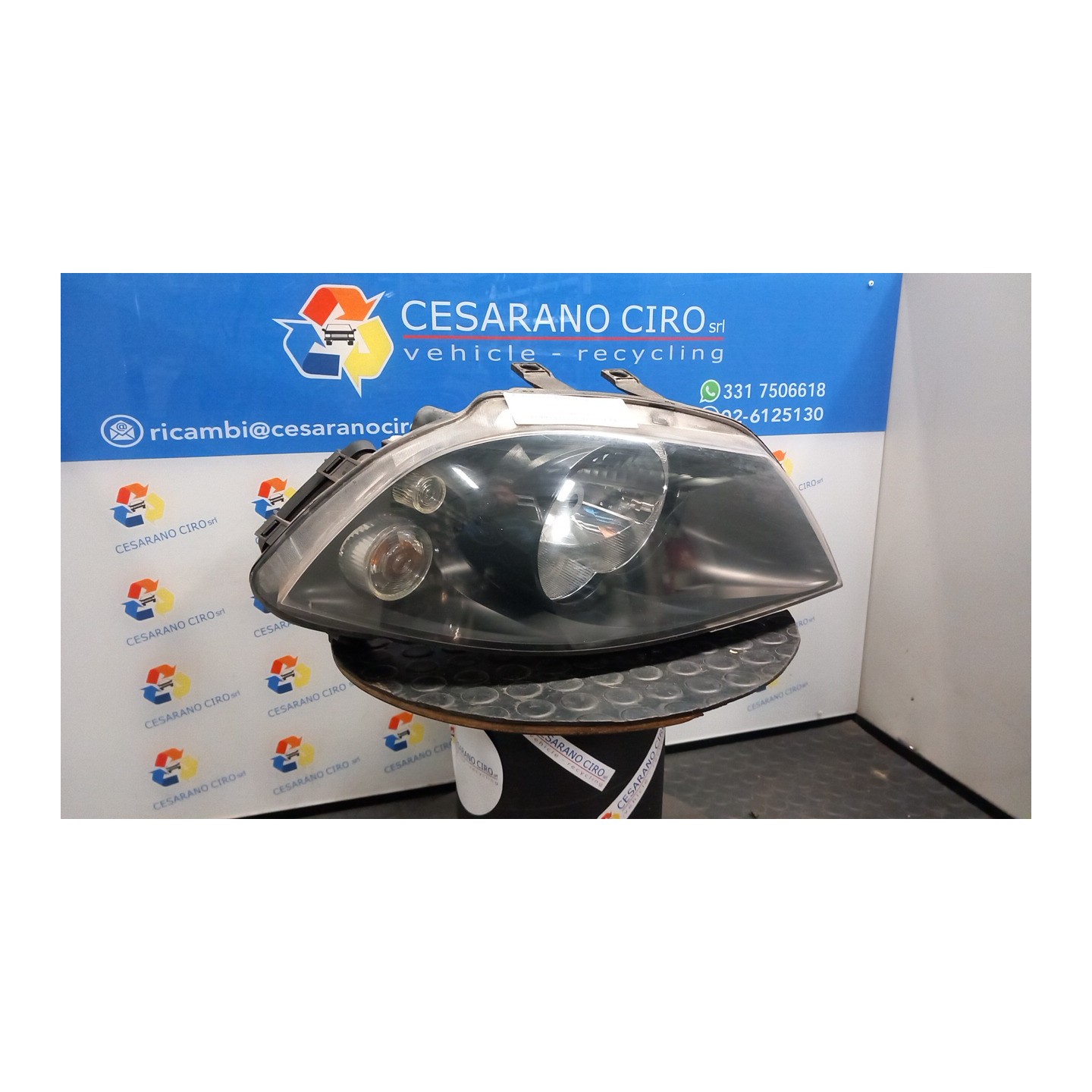 PROIETTORE COMPLETO DOPPIO ALOGENO DX. 032 SEAT IBIZA (6L) (12/01-08/09) BME 6L1941006M