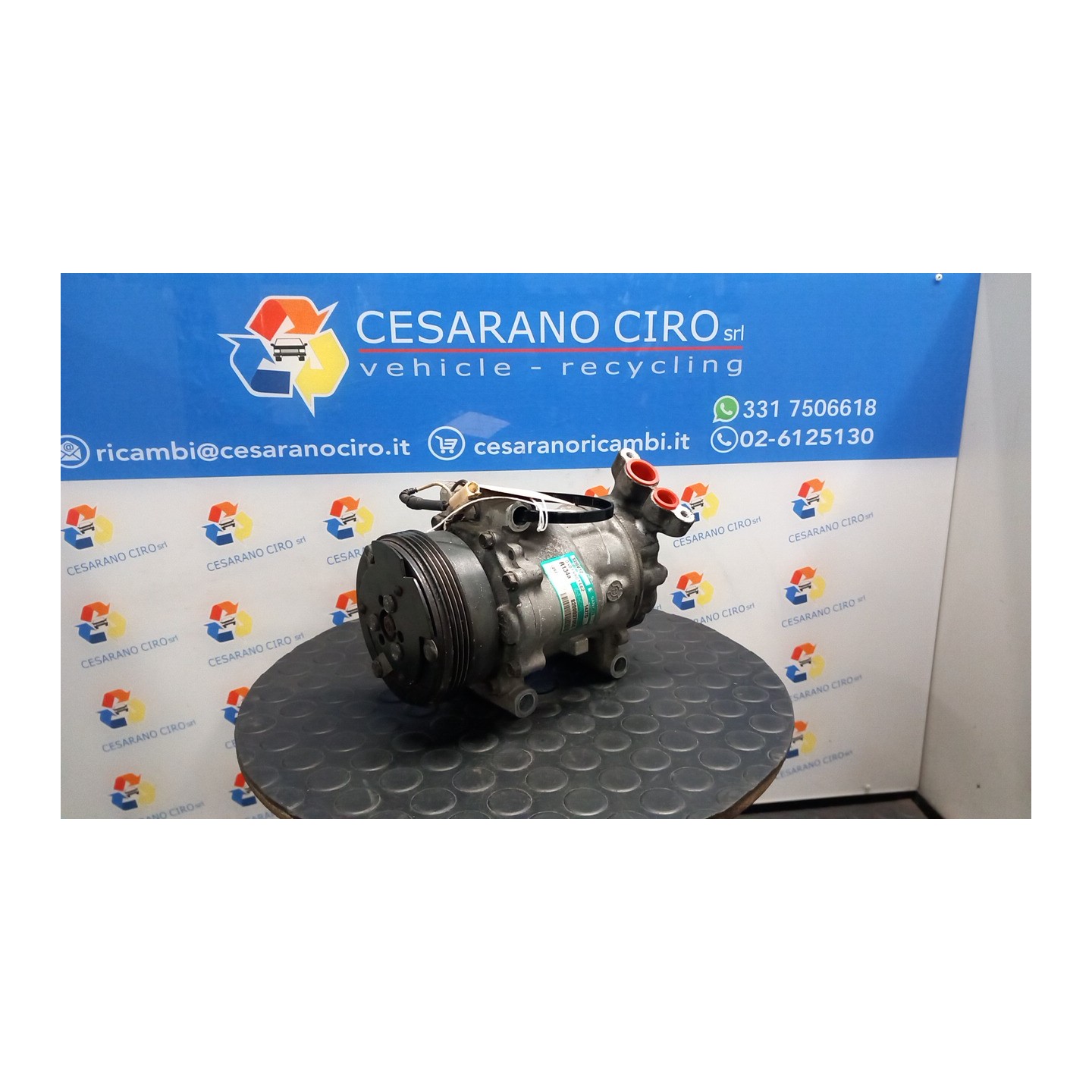 COMPRESSORE A/C ROTAZIONE 028 RENAULT CLIO 2A SERIE (05/01-11/10) D7FG7 7711134670
