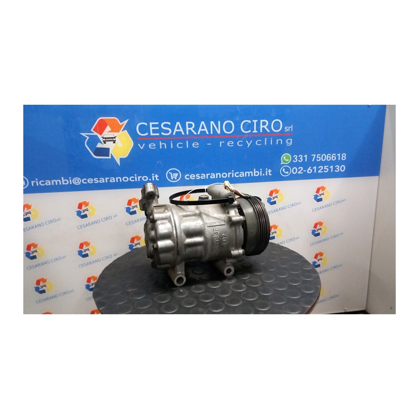 COMPRESSORE A/C ROTAZIONE 028 RENAULT CLIO 2A SERIE (05/01-11/10) D7FG7 7711134670