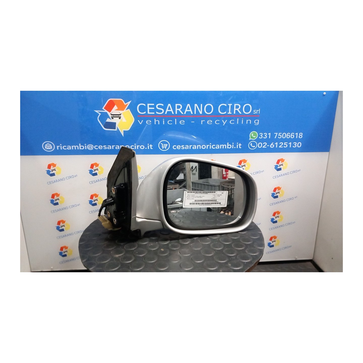 RETROVISORE EST. REGOLAZ. ELETTR. DX. 095 SUZUKI GRAND VITARA (04/98-11/07) G16B 8470166D00Z5J