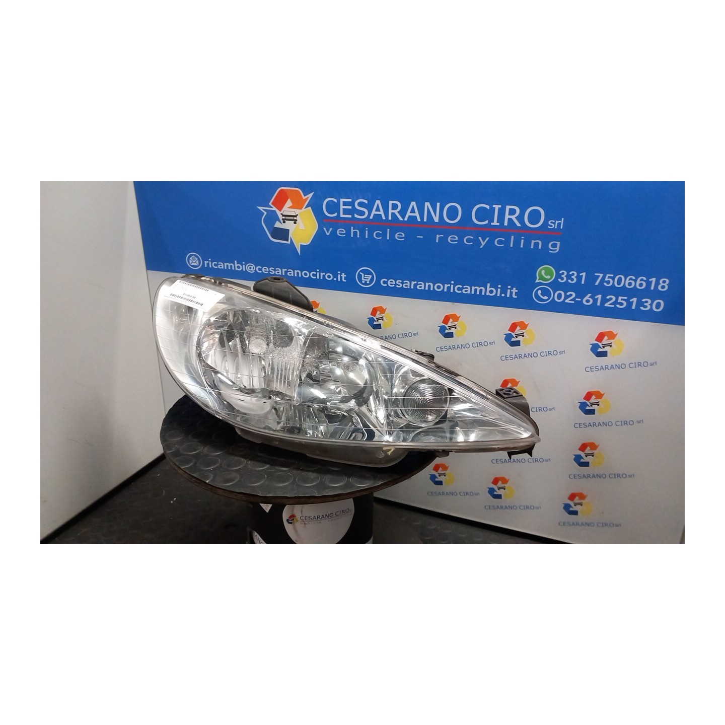 PROIETTORE DX. 027 PEUGEOT 206 (09/98-06/09) KFW 6205S7