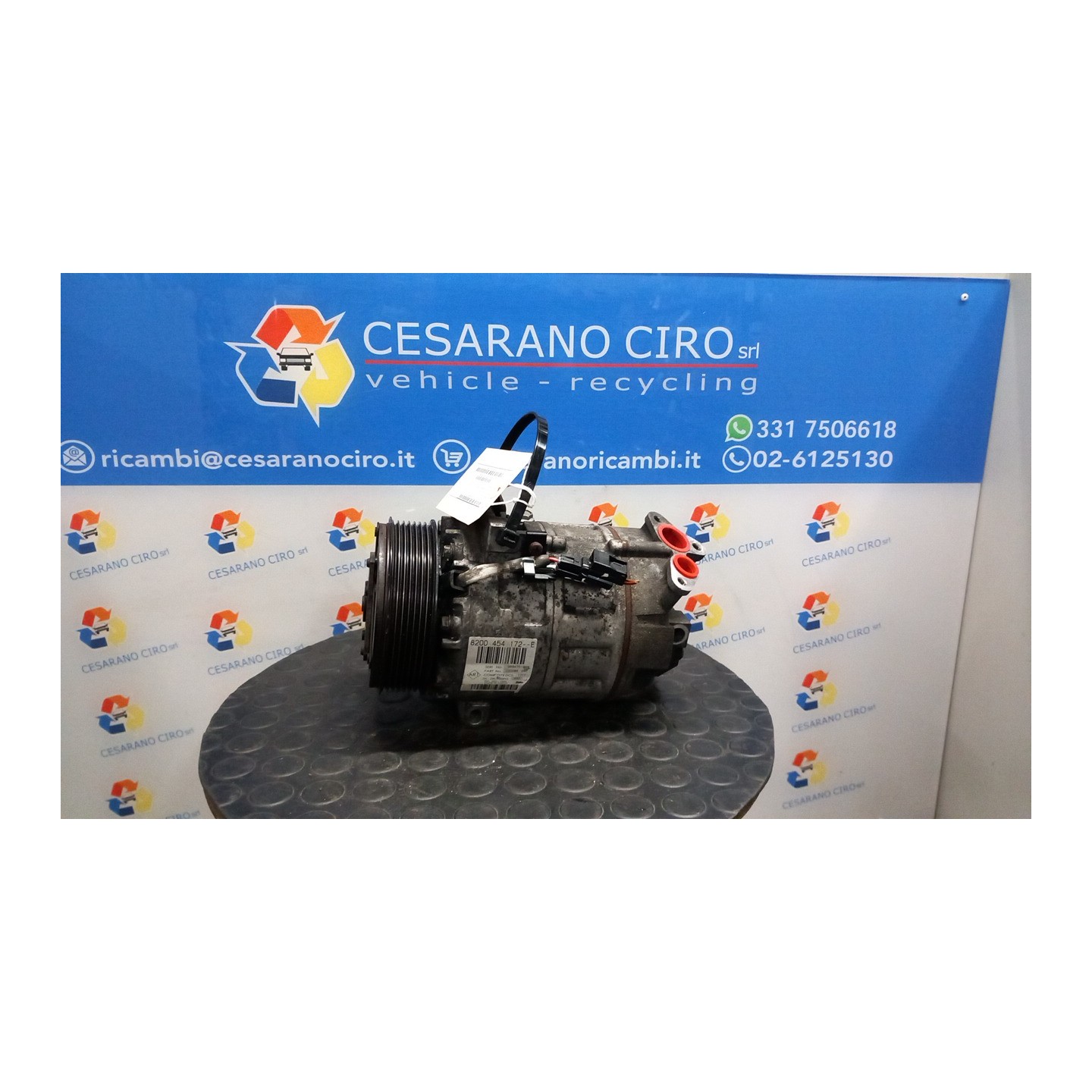 COMPRESSORE A/C 09/07 024 RENAULT ESPACE 4A SERIE (03/06-03/15) M9RT7 8200705022
