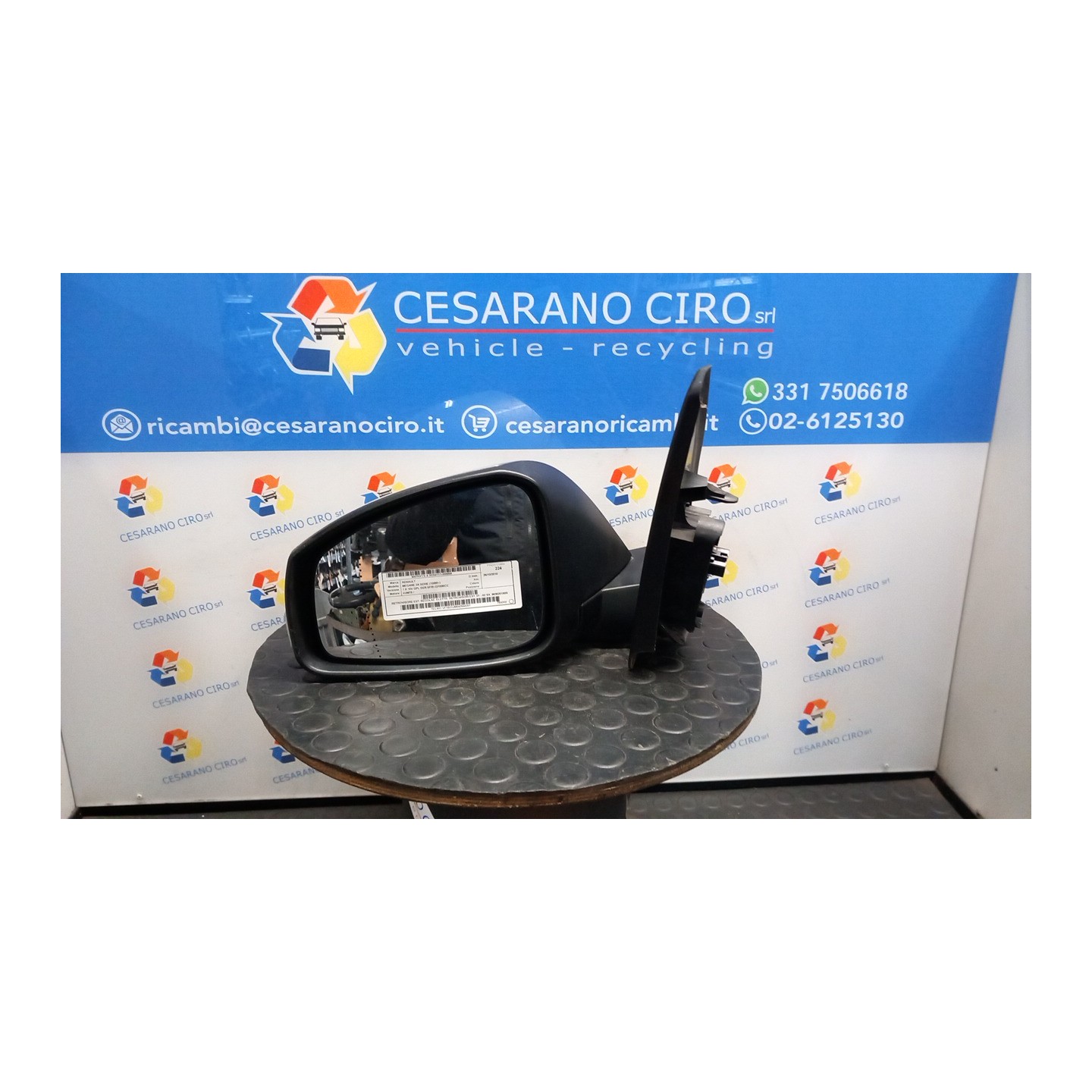 RETROVISORE EST. REGOLAZ. ELETTR. RETROVISORI EST. 01 - 02 SX. 056 RENAULT MEGANE 3A SERIE (10/08-) K4MT8 963020180R