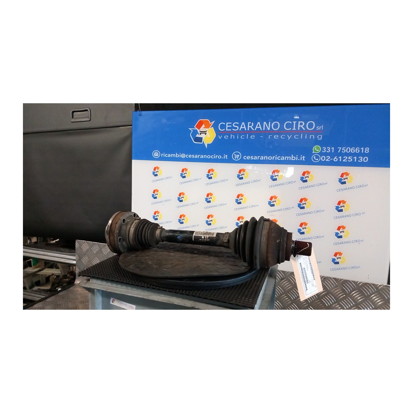 SEMIALBERO ANT. COMPL. SX. 036 AUDI TT (8J) (07/06-05/10) CCZ 8J0407761E