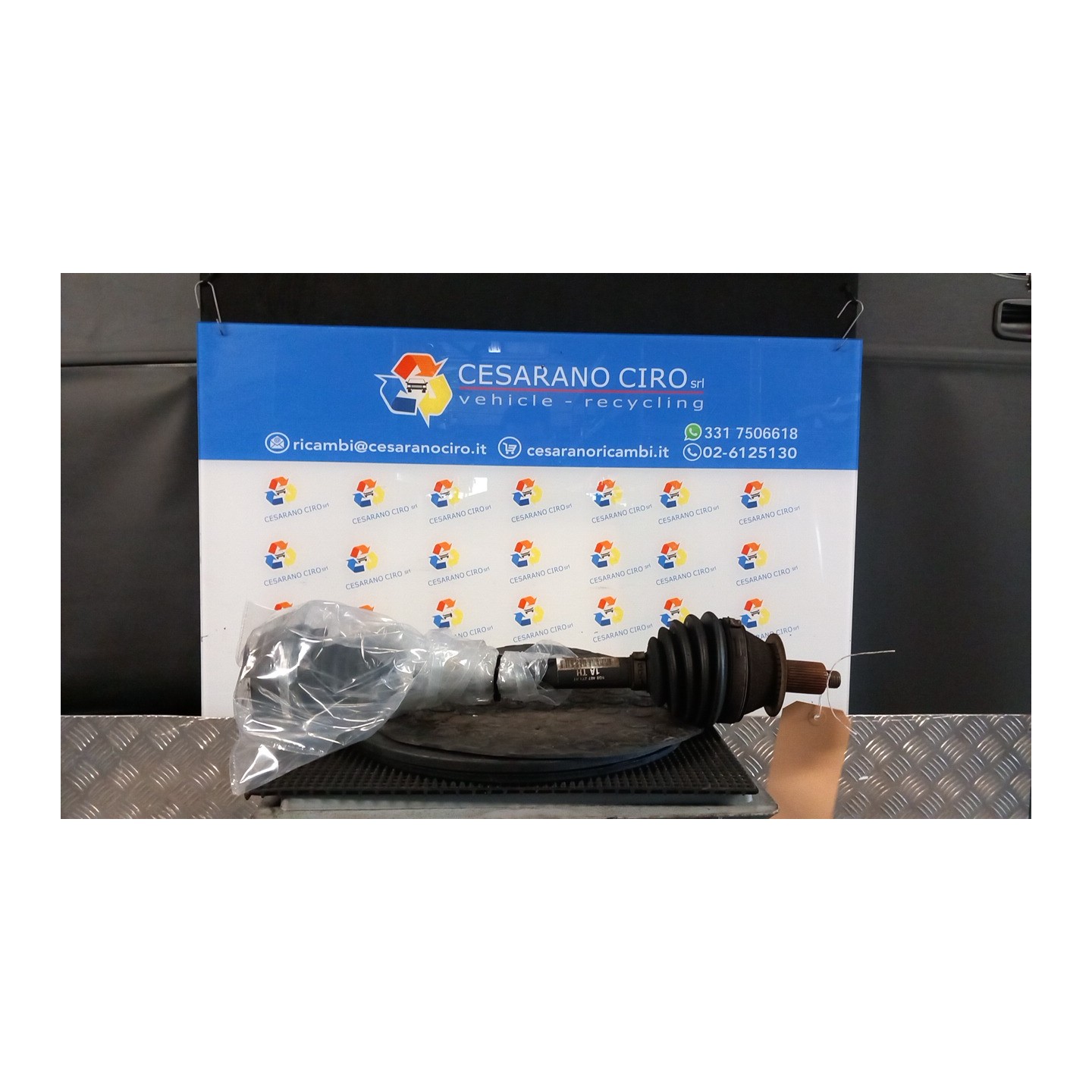 SEMIALBERO ANT. COMPL. SX. 067 SKODA FABIA (54) (04/07-03/15) CGP 6Q0407271AT