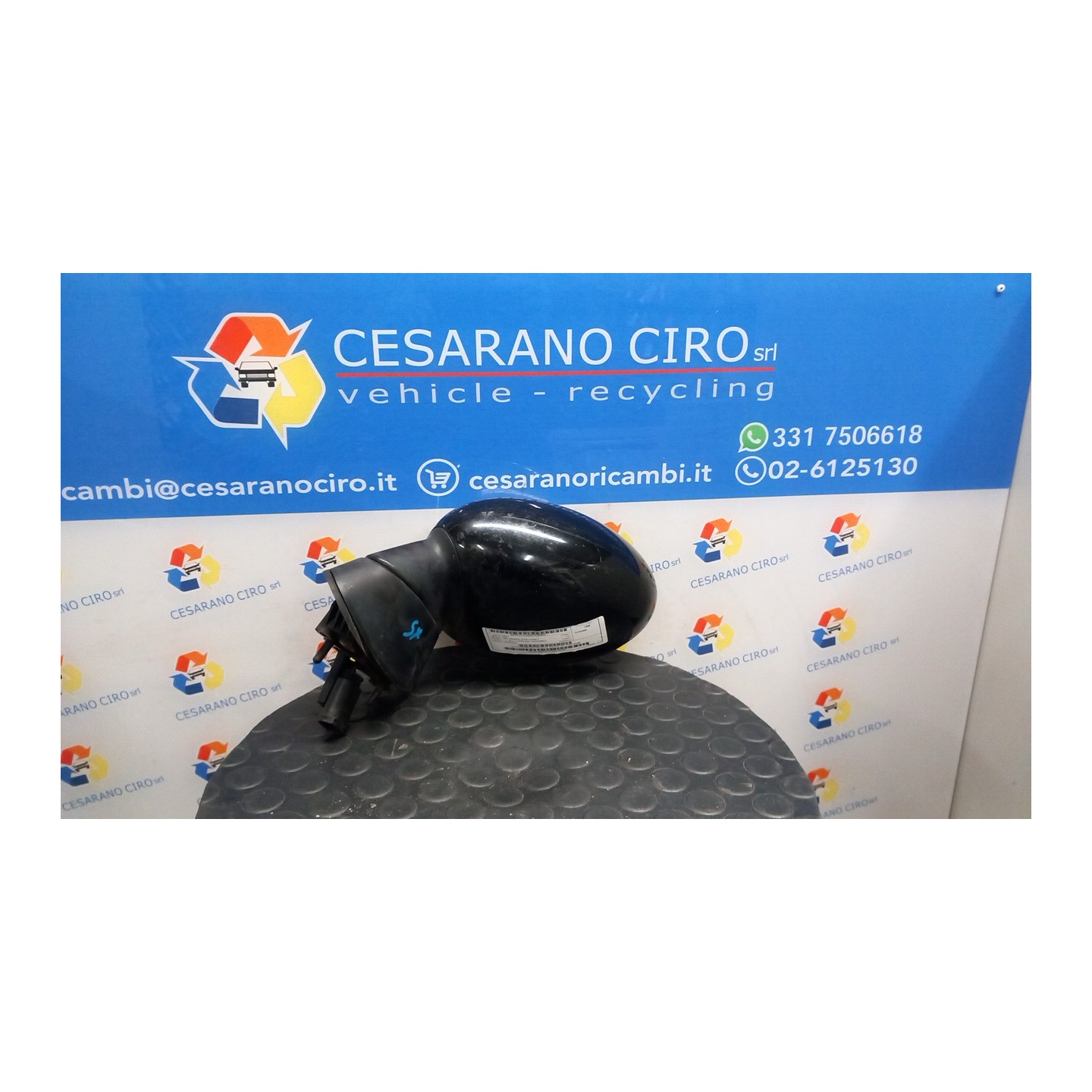 RETROVISORE EST. REGOLAZ. ELETTR. SX. 025 MINI MINI (R50/R53) (07/01-07/06) W10B16A 51167192469