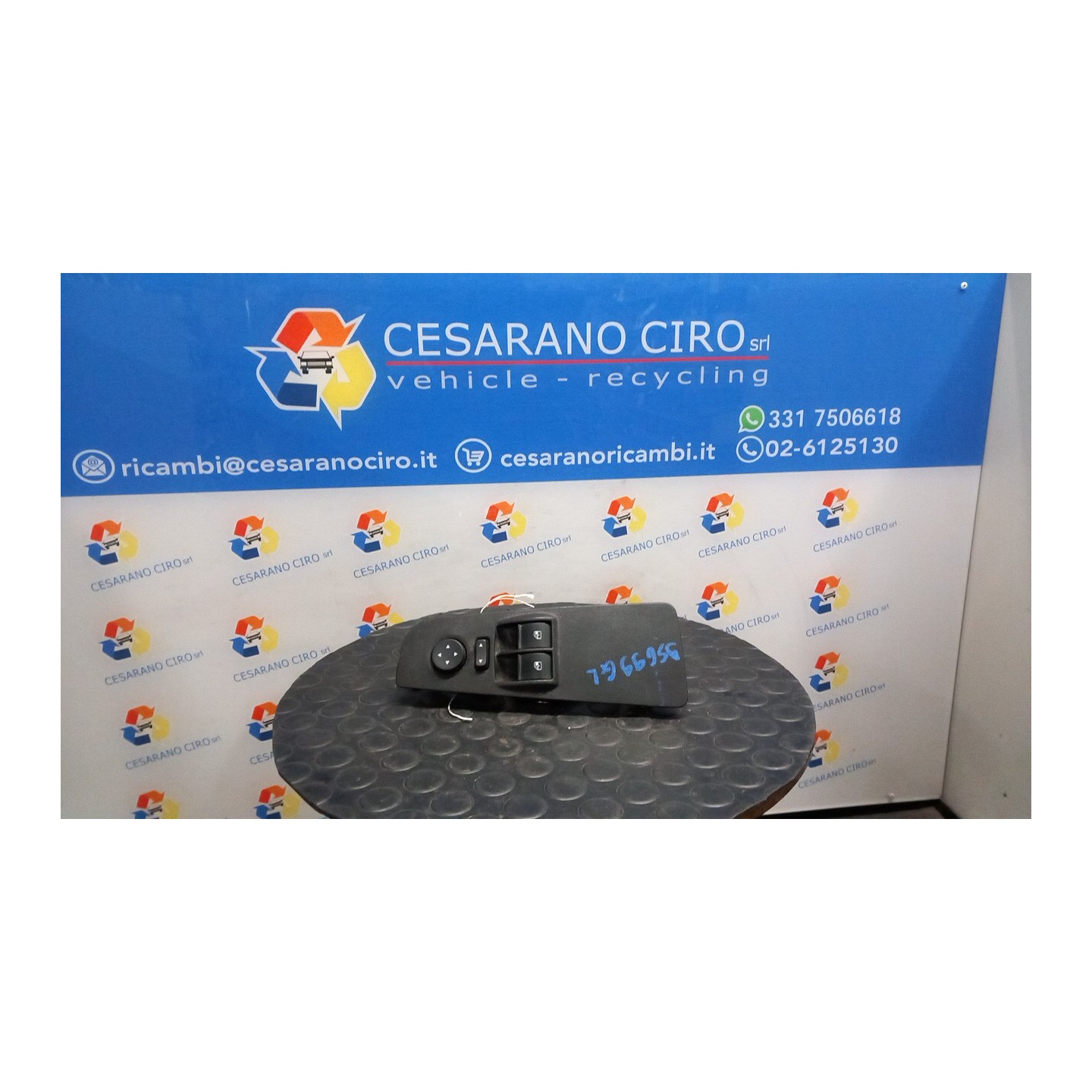 BLOCCO COMANDI ALZACRISTALLI E RETROVISORI EST. SX. 093 FIAT GRANDE PUNTO (2Y) (06/05-12/08 199A4000 735411026