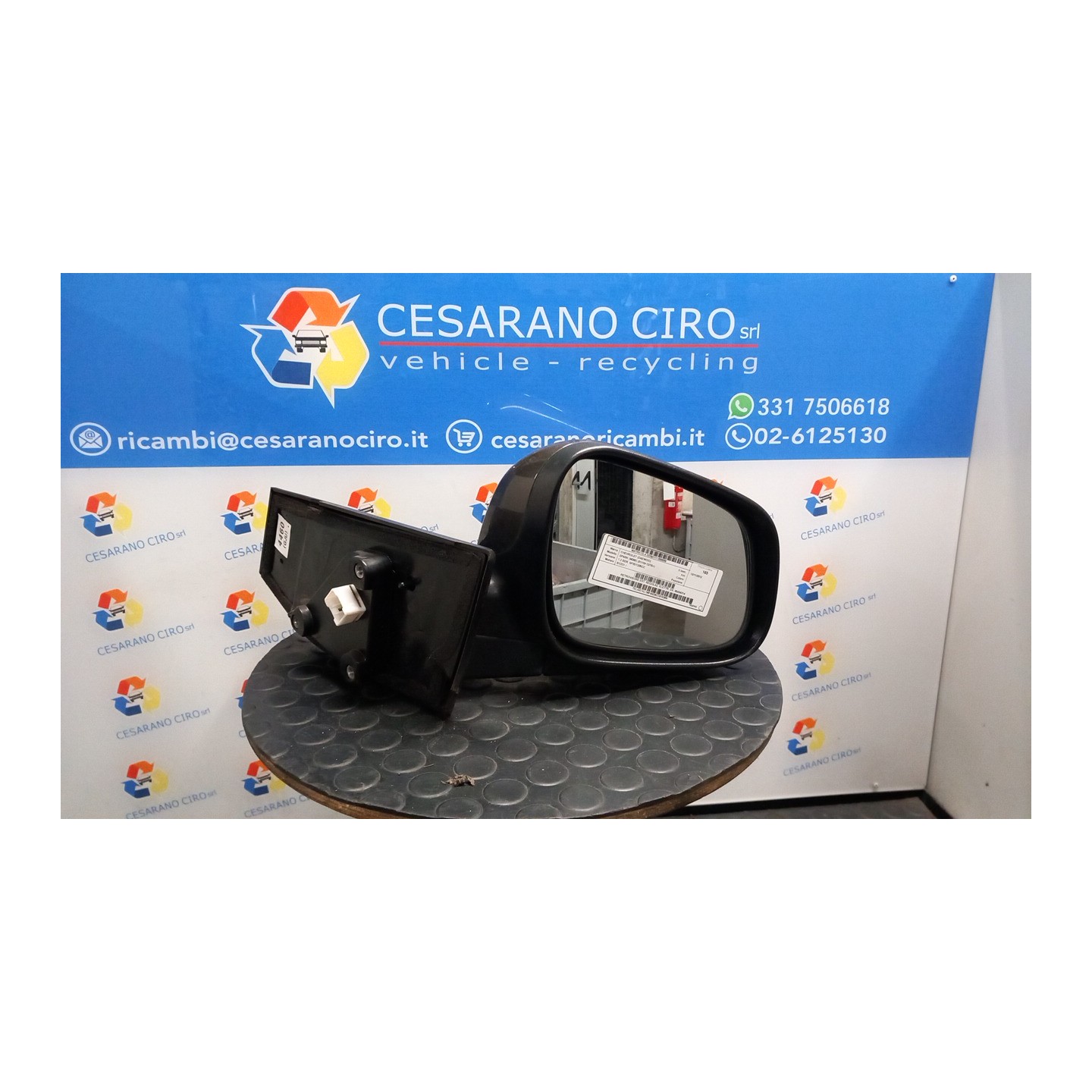 RETROVISORE EST. REGOLAZ. ELETTR. DX. 099 CHEVROLET (DAEWOO) SPARK (M300) (01/10-12/15) B12D1 95434314