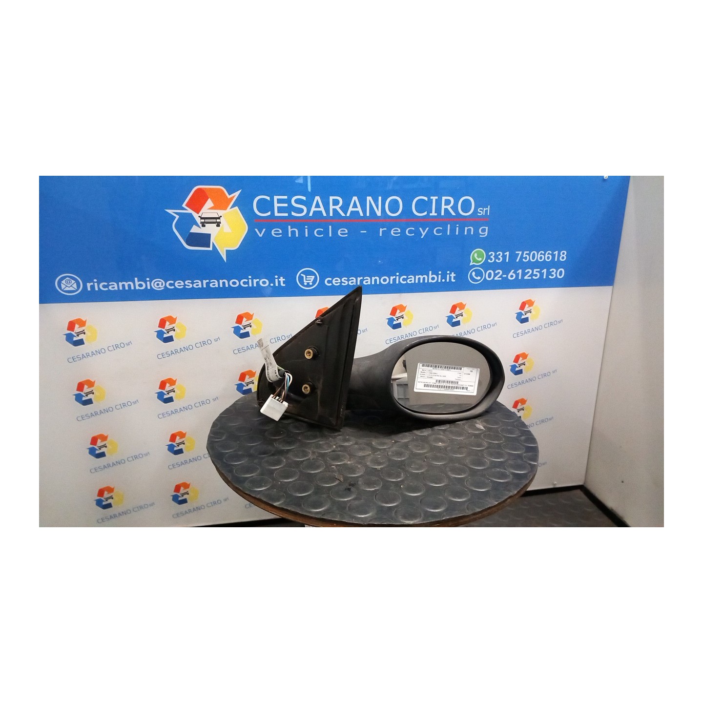 RETROVISORE EST. TERMICO REGOLAZ. ELETTR. P/DODO/UNICA/VANITY DX. 012 LANCIA Y (10/00-03/04) 188A4000 735300459