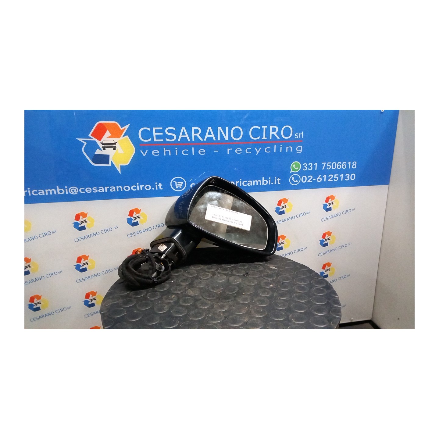 RETROVISORE EST. REGOLAZ. ELETTR. RIENTRABILE DX 022 AUDI TT (8J) (07/06-05/10) CCZ NB4979003033001DX