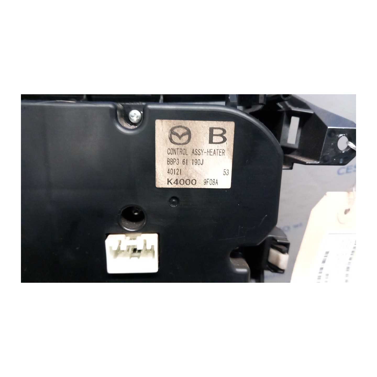 BLOCCO COMANDO CLIMATIZZAZIONE 016 MAZDA MAZDA 3 (03/09-) Z6 BBP261190E