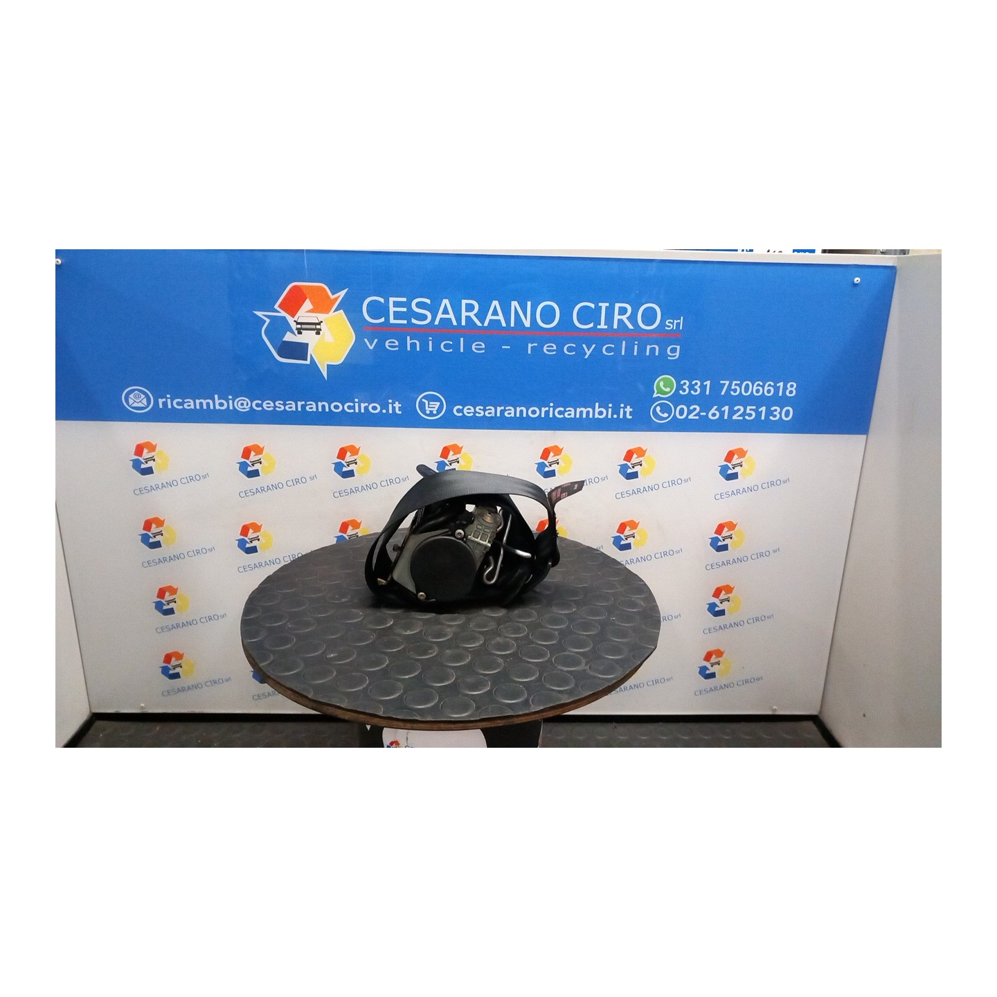 CINTURA DI SICUREZZA ANT. DX. 085 PEUGEOT 407 (03/04-03/12) 6FZ 8974HH