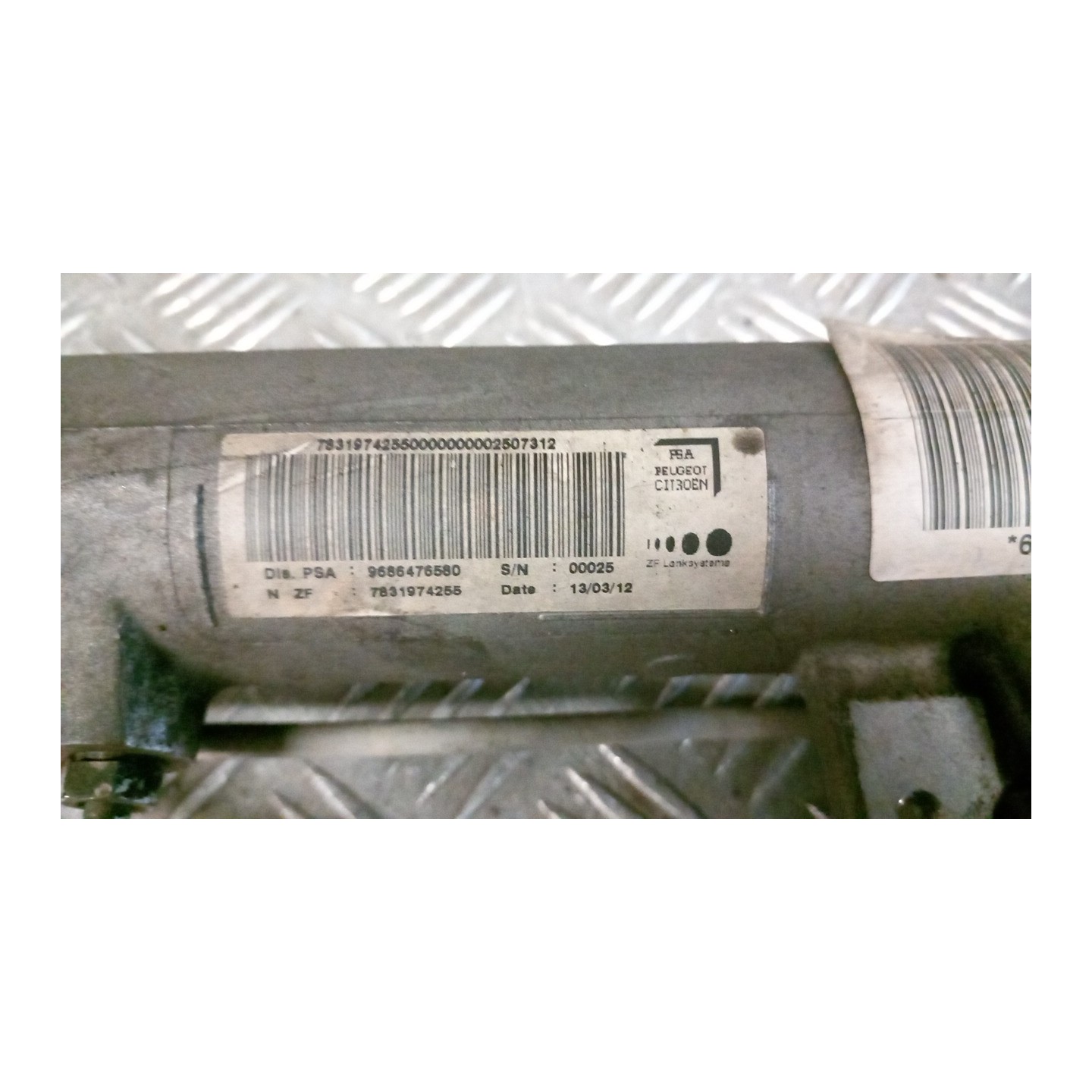 SCATOLA STERZO ASSALE ANT TIPO VH10 142 PEUGEOT 508 (09/10-11/14-) 9H05 9801479380