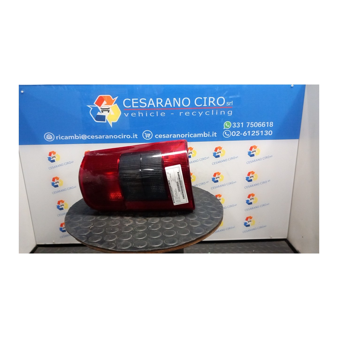 FANALE POST. SPORTELLO POST DX. 143 PEUGEOT RANCH VAN (M59) (11/02-) 9HW 6351EE
