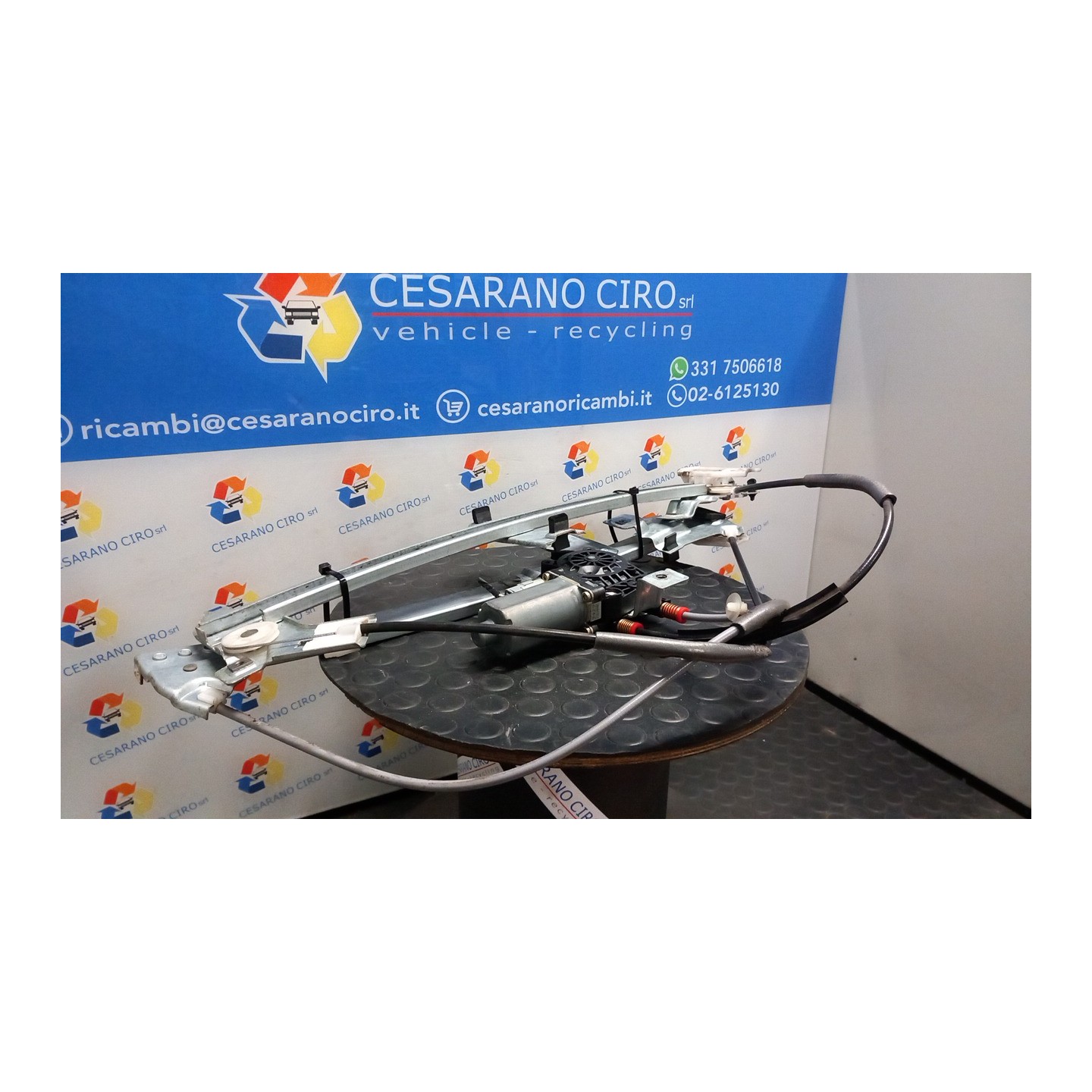 ALZACRISTALLO ELETTR. PORTA ANT. C/MOTORINO DX. 145 PEUGEOT RANCH VAN (M59) (11/02-) 9HW 9222G1