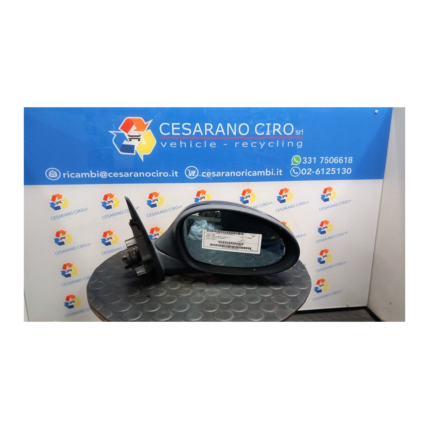 RETROVISORE EST. DX. 173 BMW SERIE 3 (E90/E91) (02/05-12/11 204D4 51167189946