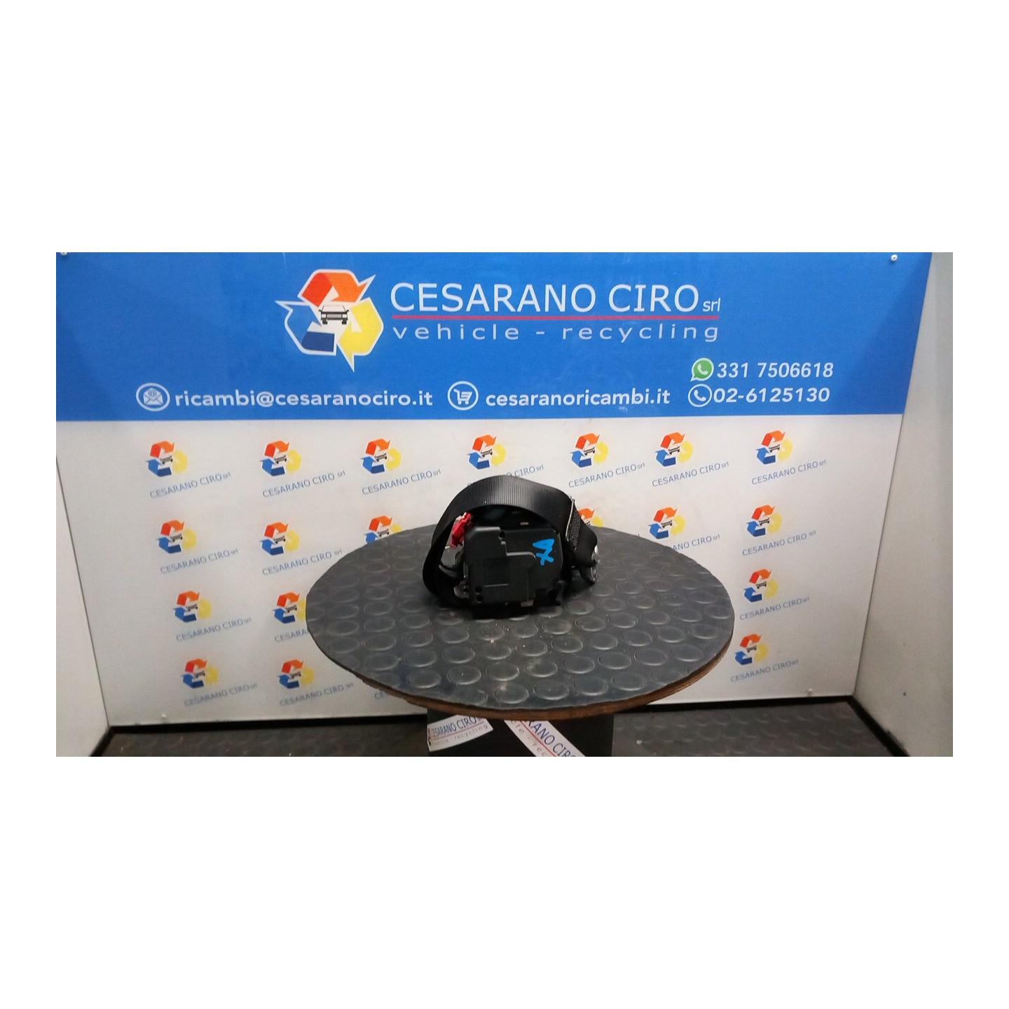 CINTURA DI SICUREZZA ANT. DX. 178 SMART FORTWO (A/C451) (01/07-12/11) 3B21 A4518600285C22A
