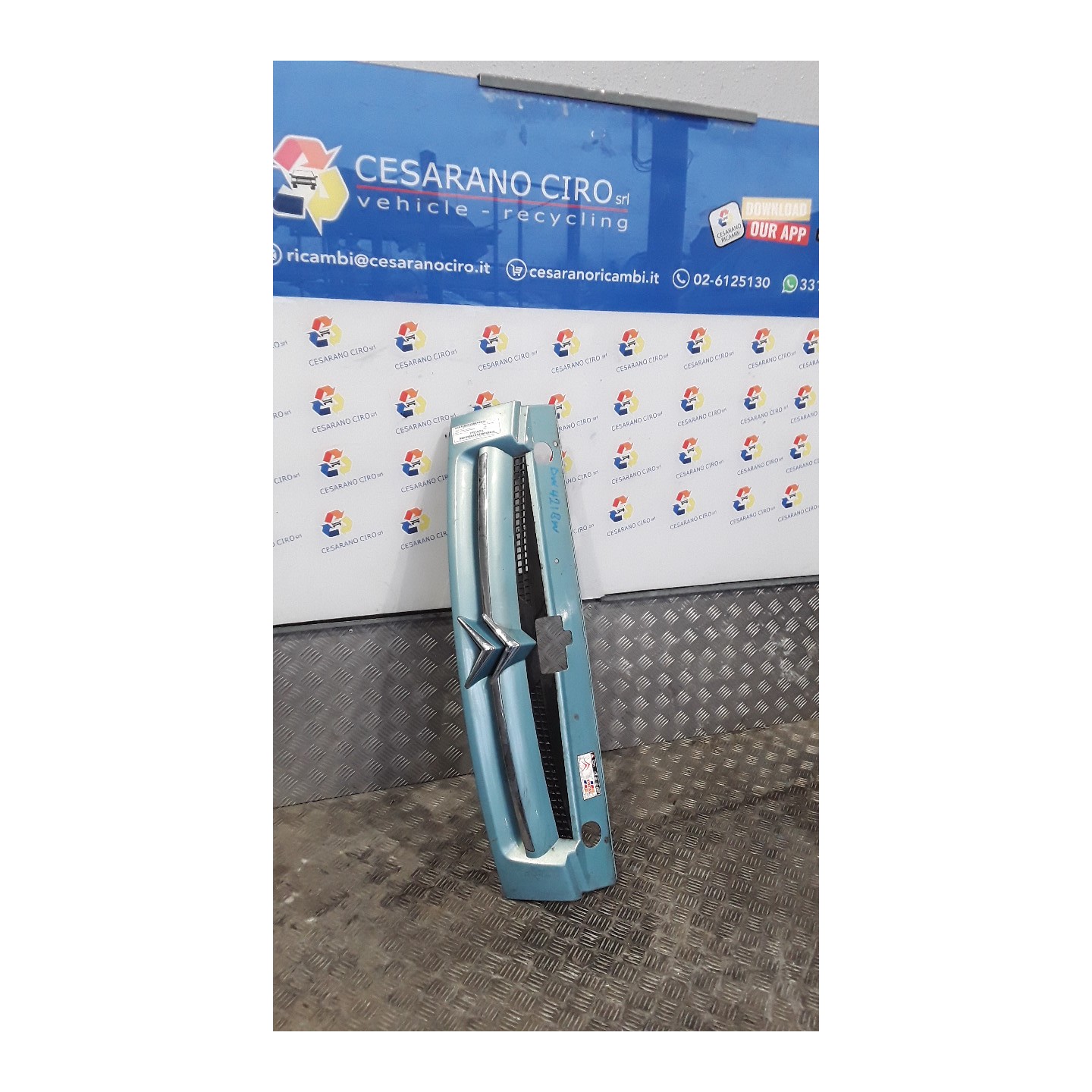 GRIGLIA PARAURTI ANT. 118 CITROEN BERLINGO (10/02-04/08) WJY 7414CT