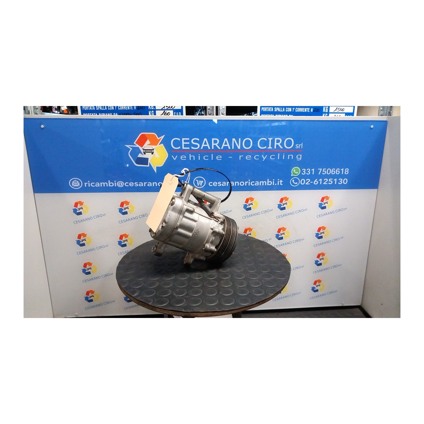 COMPRESSORE A/C 046 FIAT 600 (1E) (07/05-12/11) 187A1000 46443509